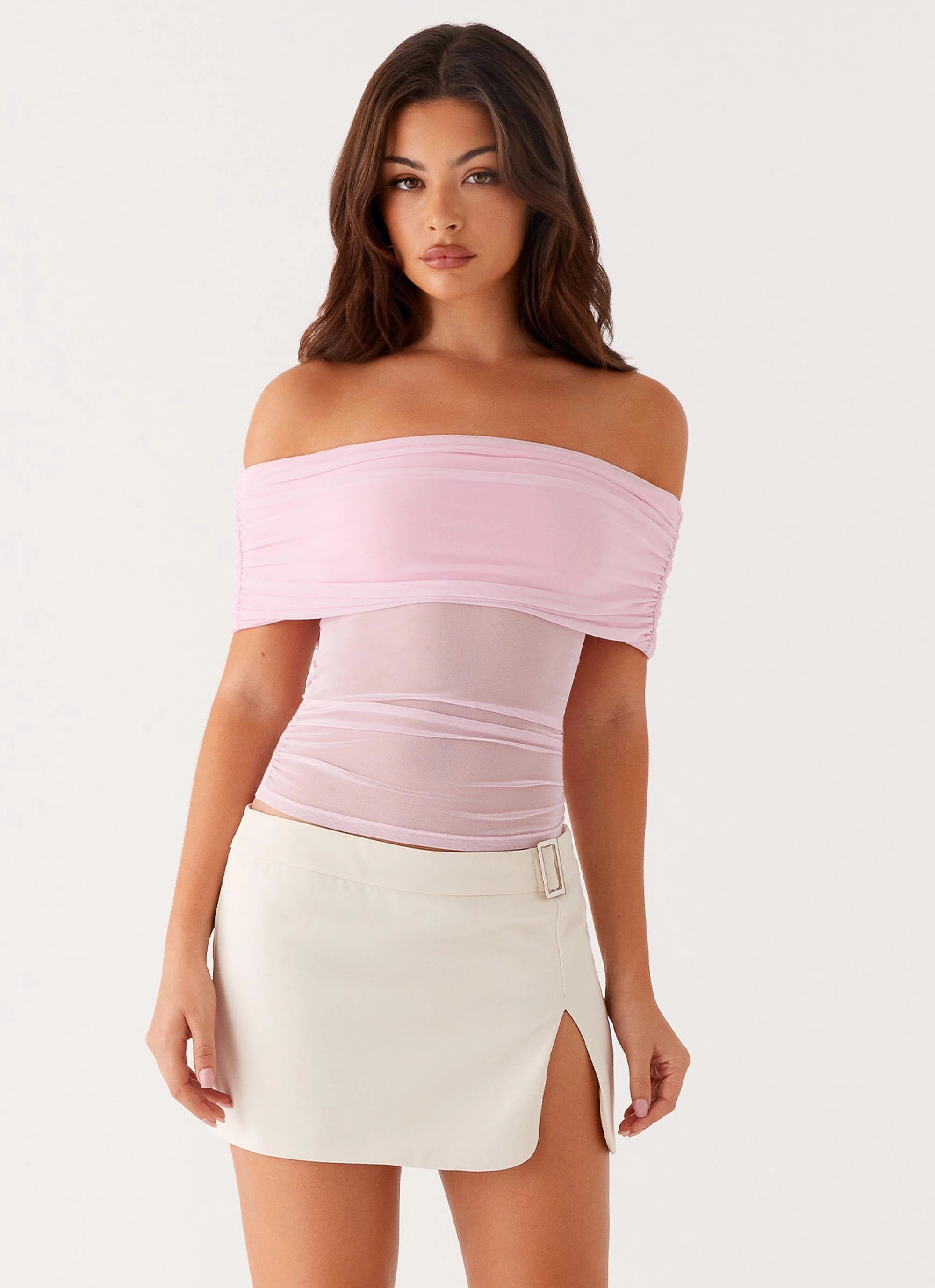 suitable for drivers Forest use Nelly Off Shoulder Top - Pink