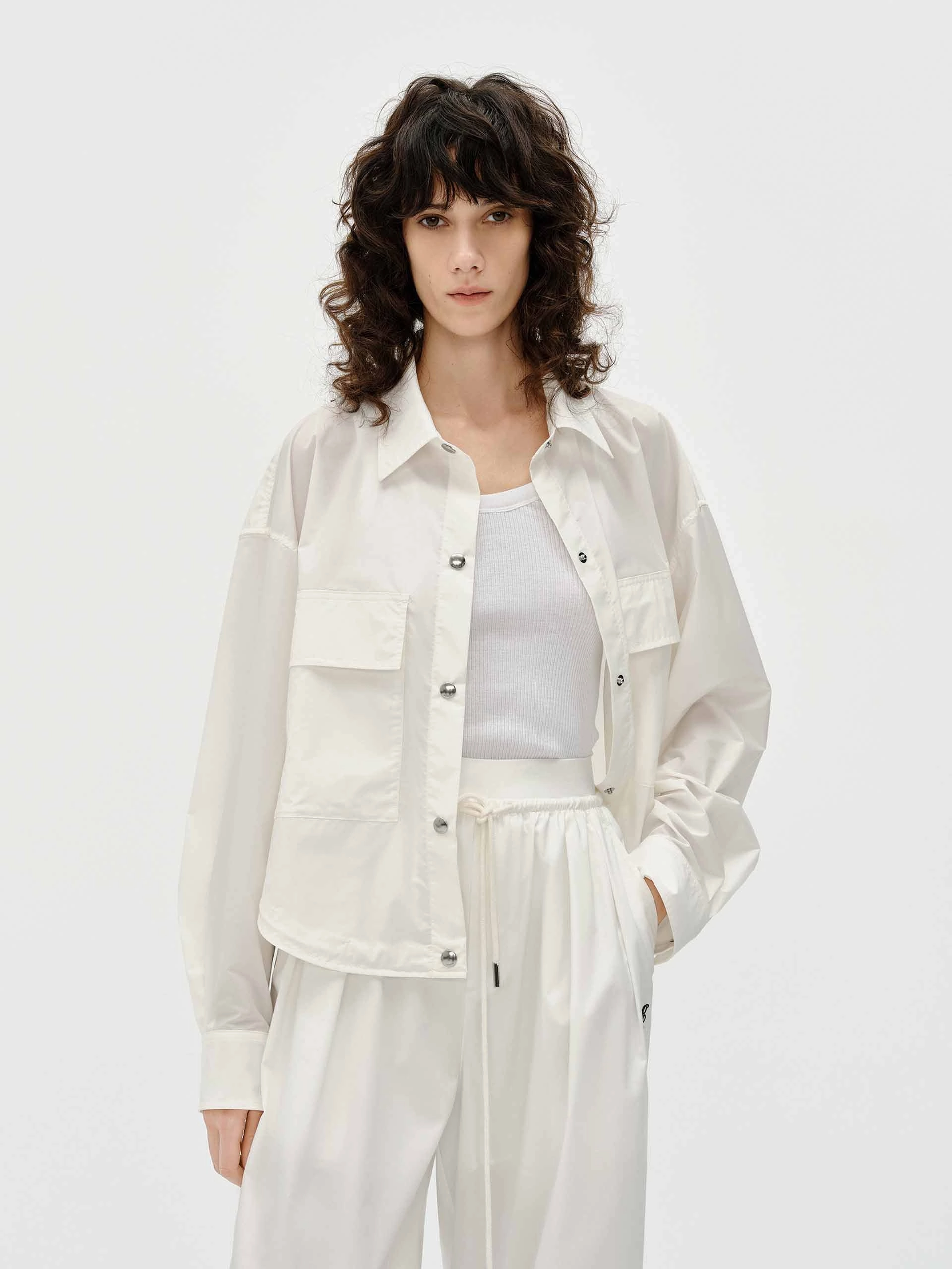 Front Pocket Short Jacket Tear Resistant Fabric