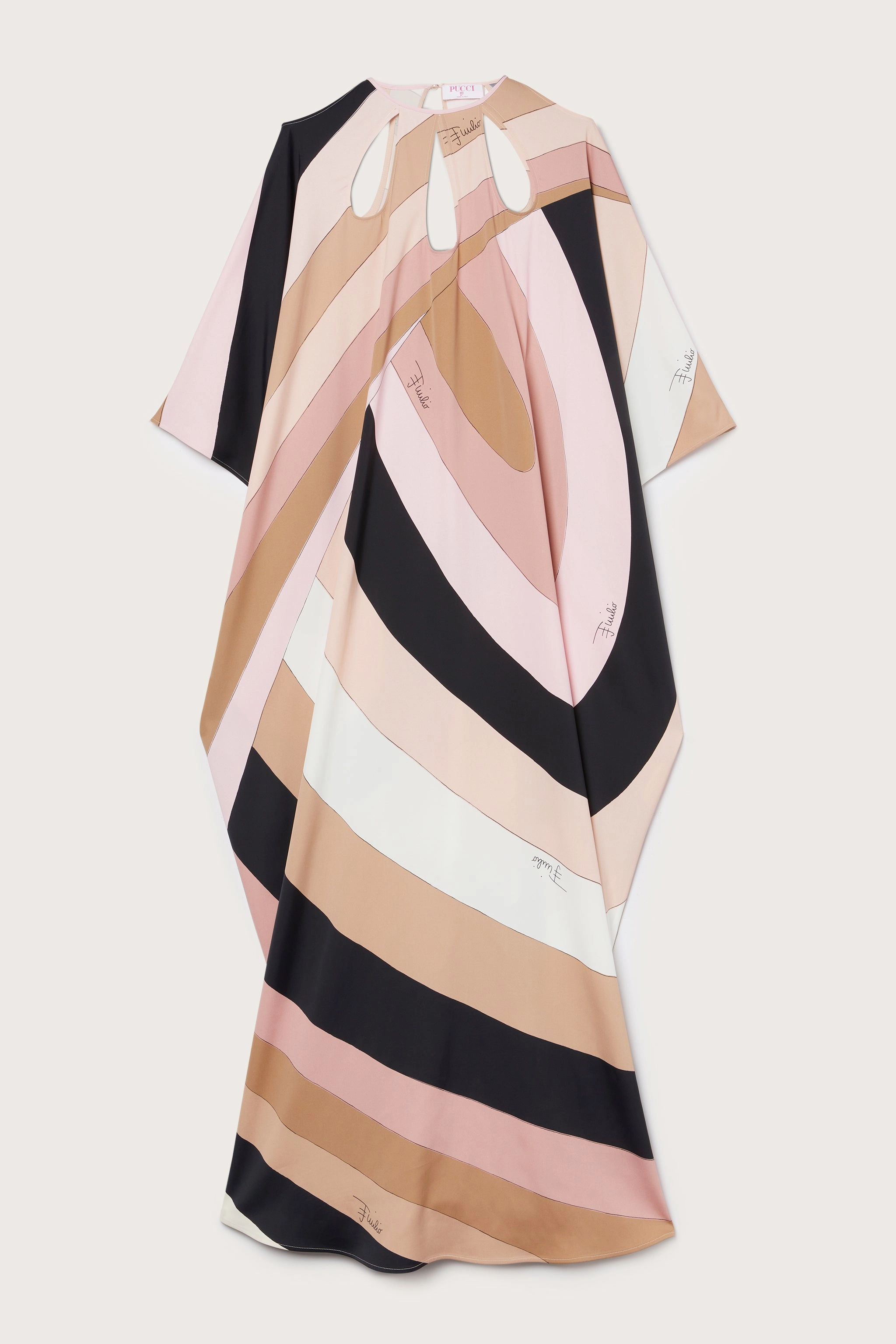 Iride Print Kaftan Cute Glow Calm Lines