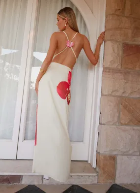 Sleek long-sleeve dress Body Ease Island Girl Maxi Dress - Yellow