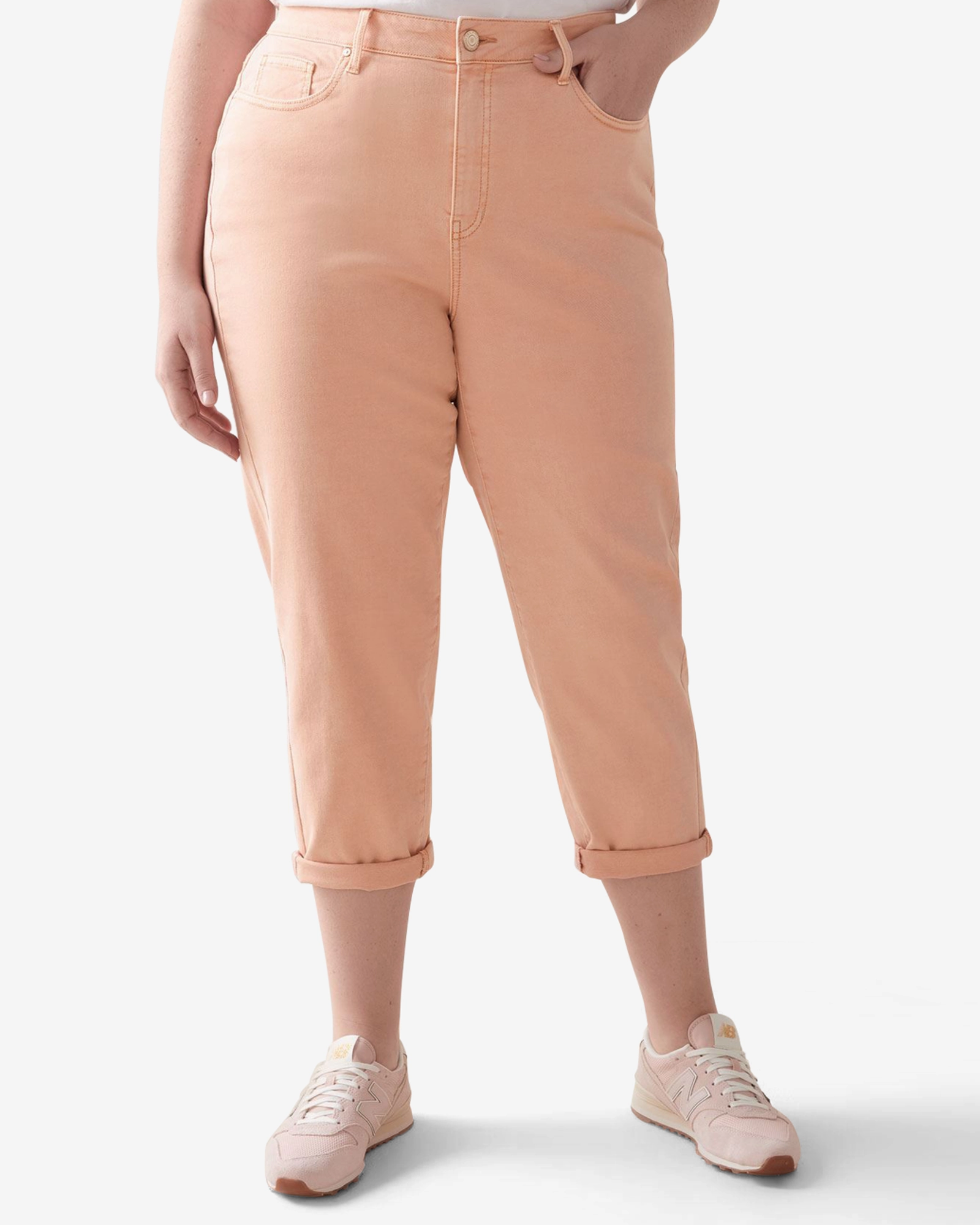 Jessie Cropped Jeans | Peach Couple Look Modern Weather Proof