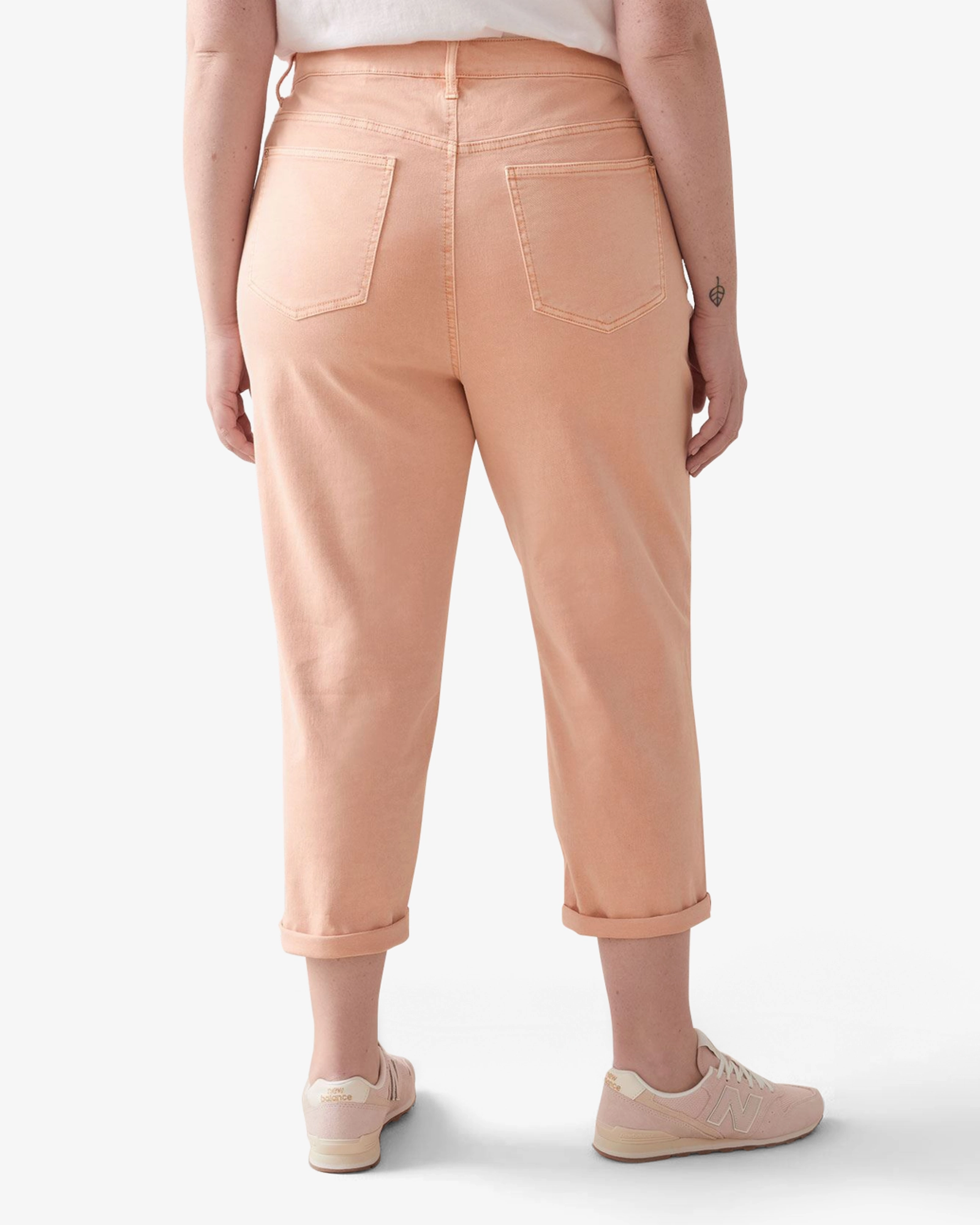 Stretch Soft Jessie Cropped Jeans | Peach