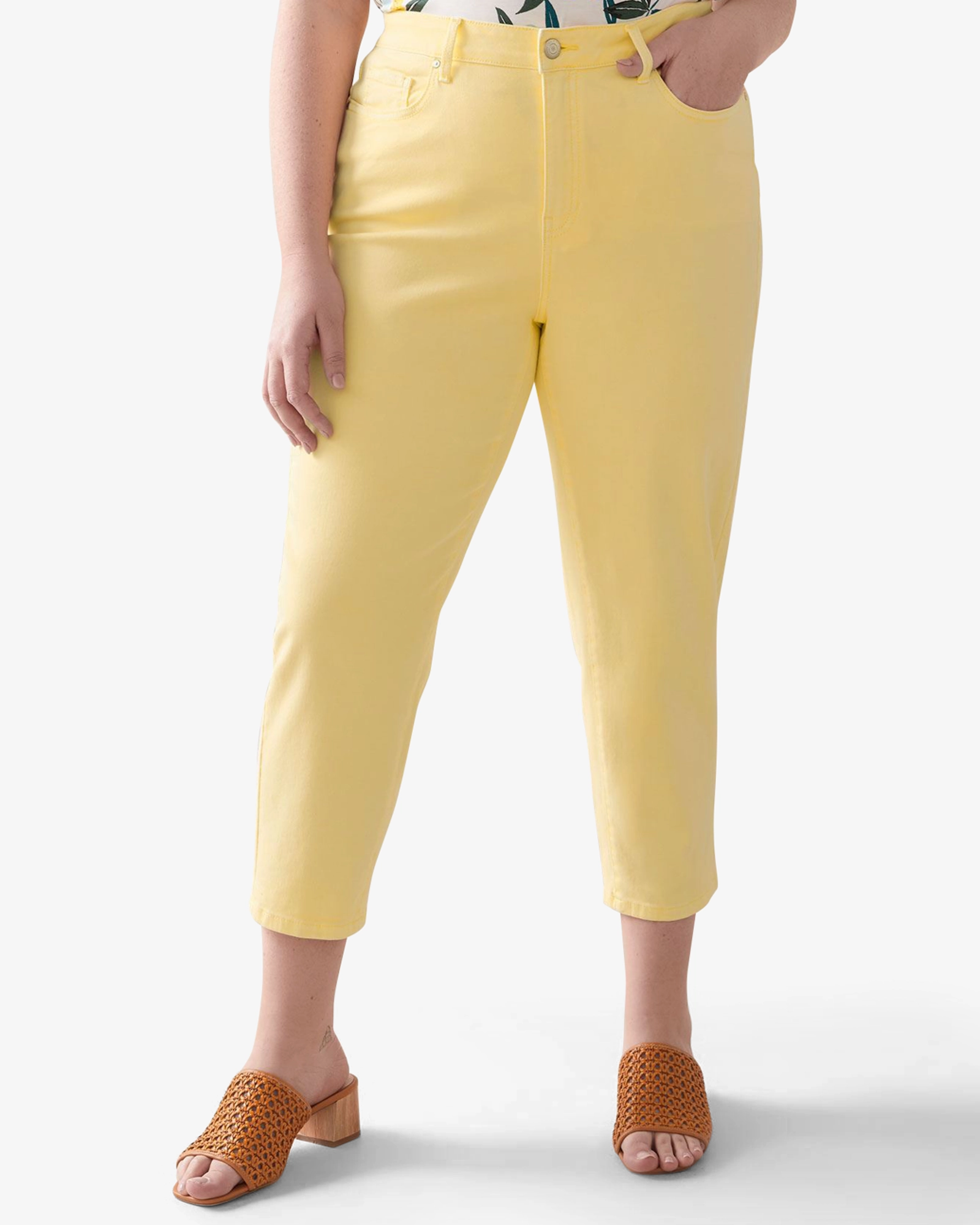 Jessie Cropped Jeans | Yellow Easy Care