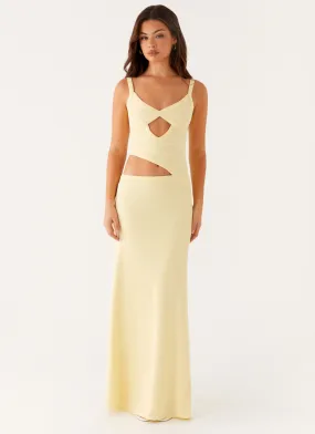 Cozy Drape Jocelyn Maxi Dress - Yellow