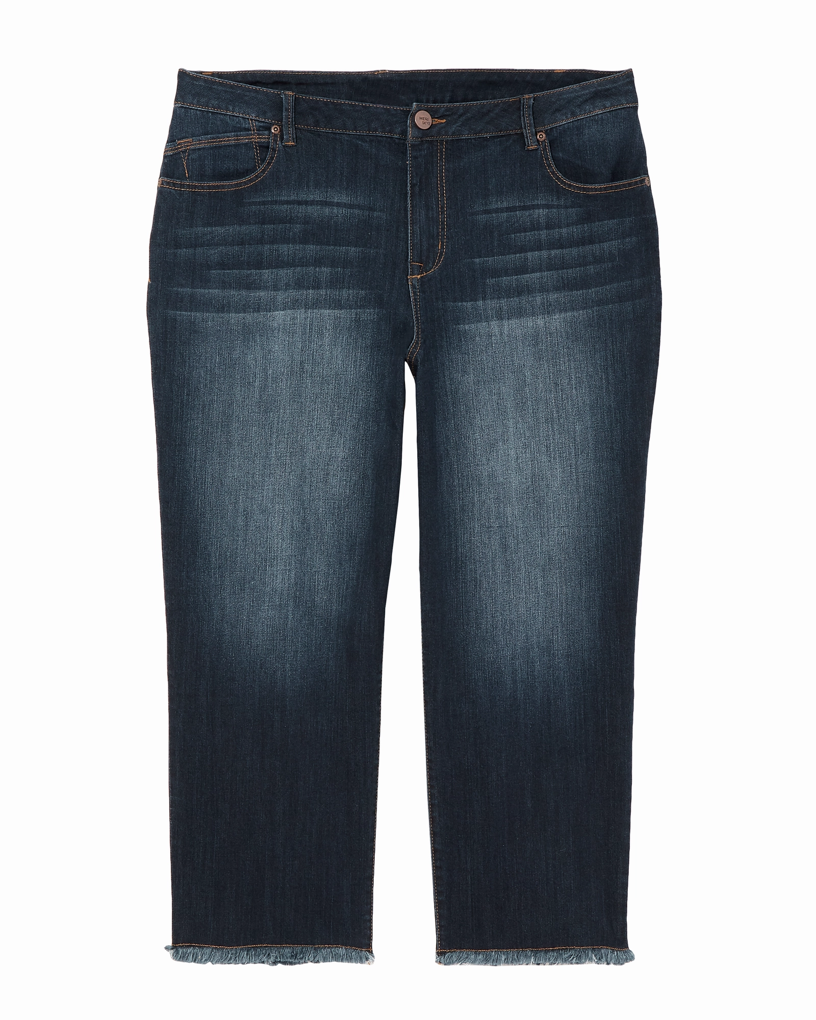 Jodie Cropped Straight Leg Jean | Dark Wash Fit Focus Earthy Soft