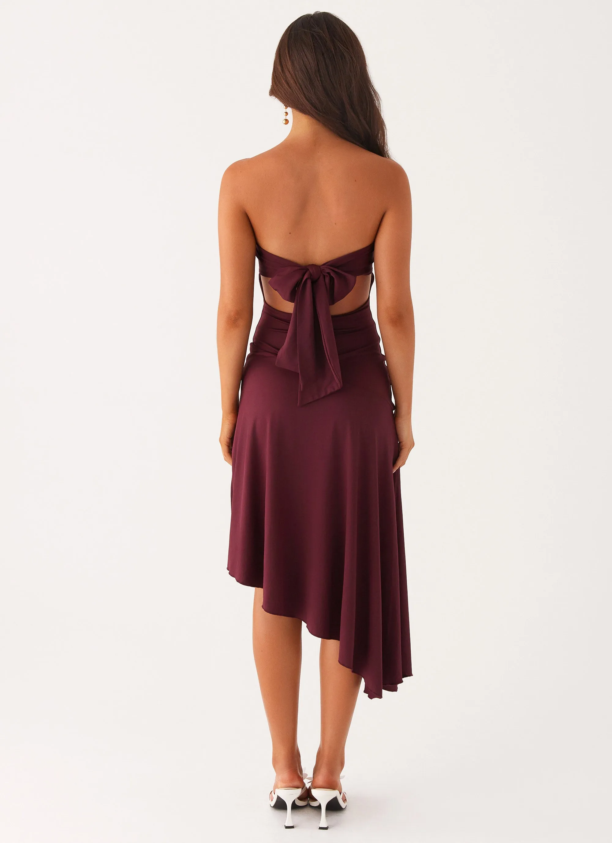 Chic casual Juliana Midi Dress - Mulberry