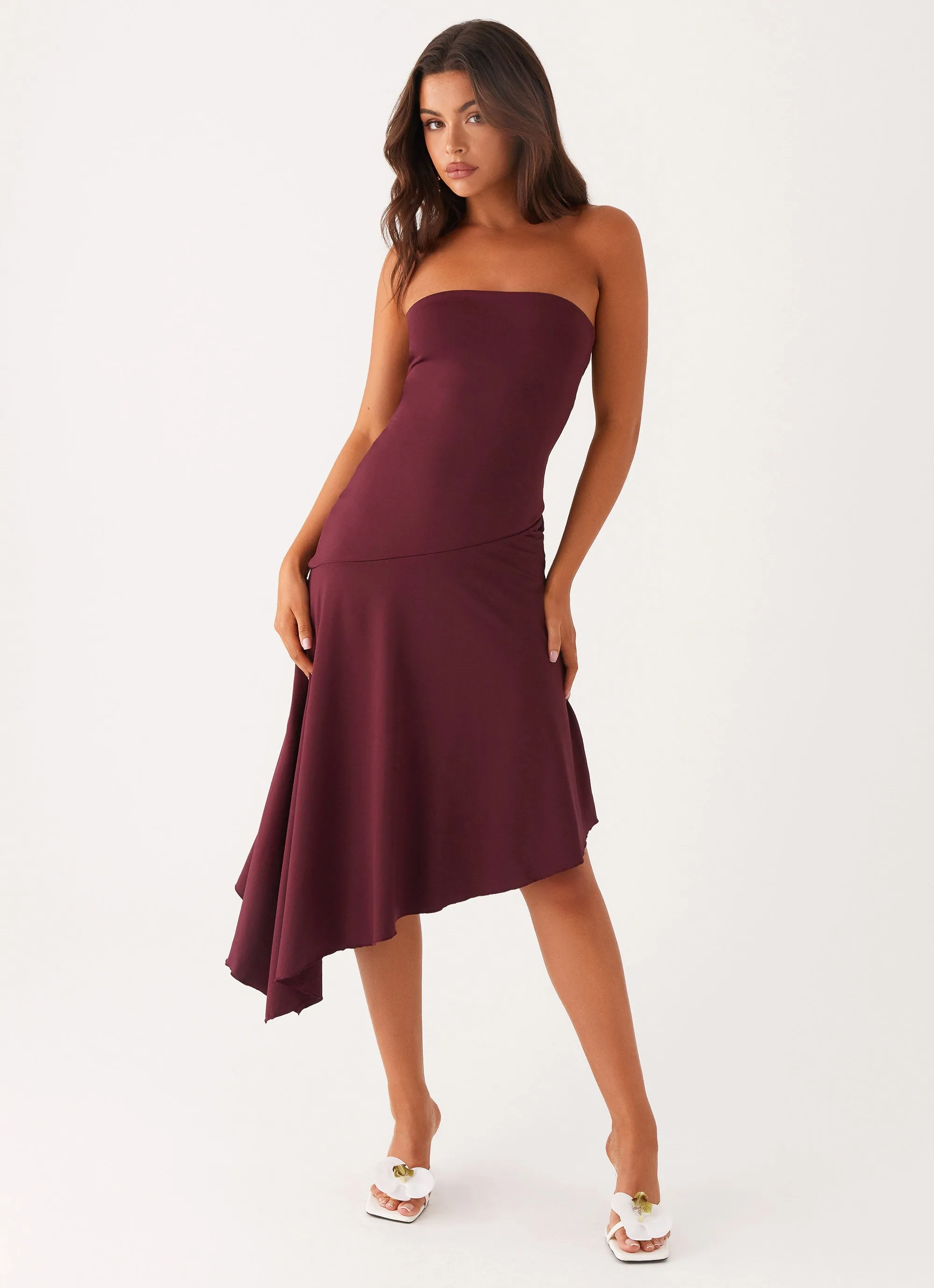 Juliana Midi Dress - Mulberry Casual Style Wear