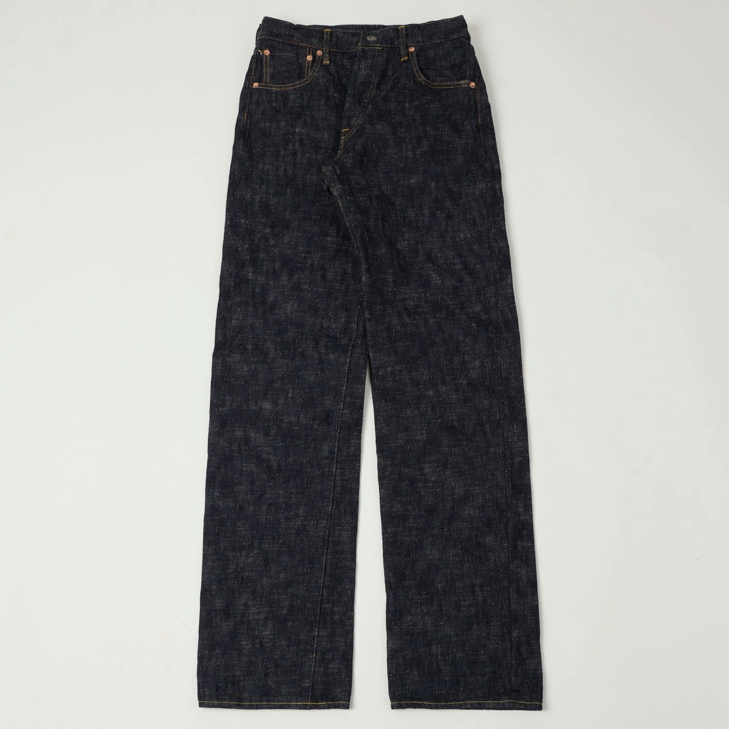 Versatile Comfort Modern Minimalist Creative Look Home Comfort ONI Denim 595-Kasuri 17oz Regular Straight Jean - One Wash