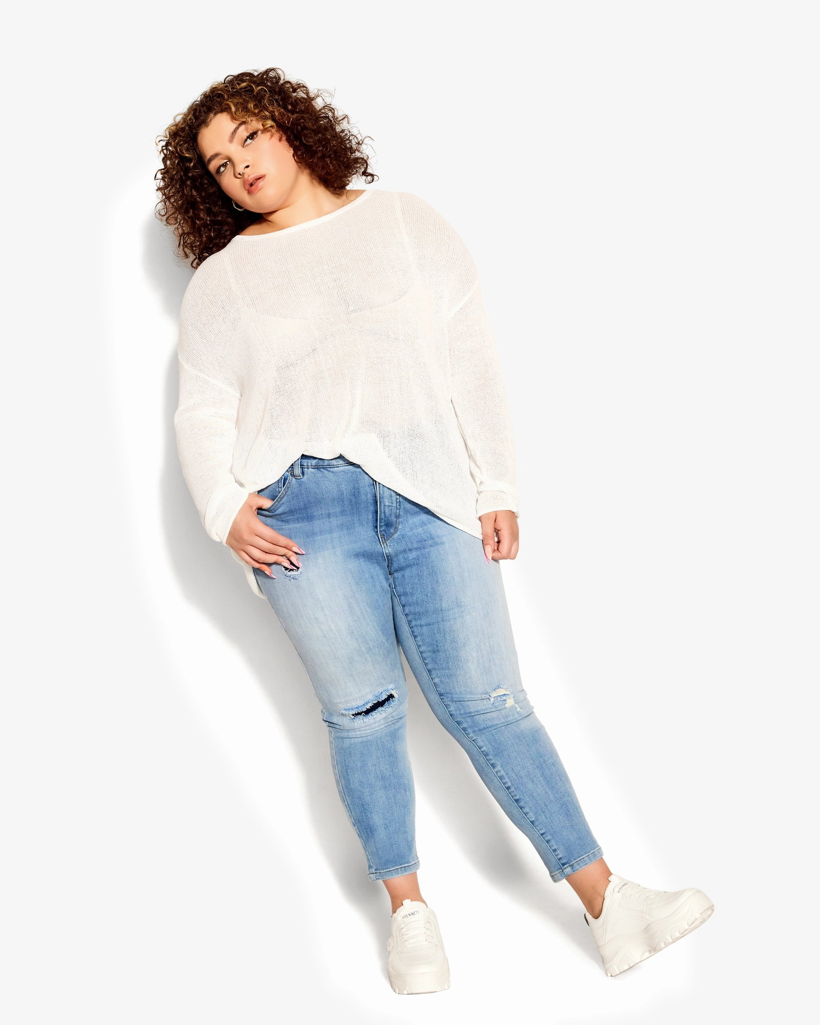 Shopping Day High Quality Weekend Style Kailani Cropped Skinny Jean | Light Wash