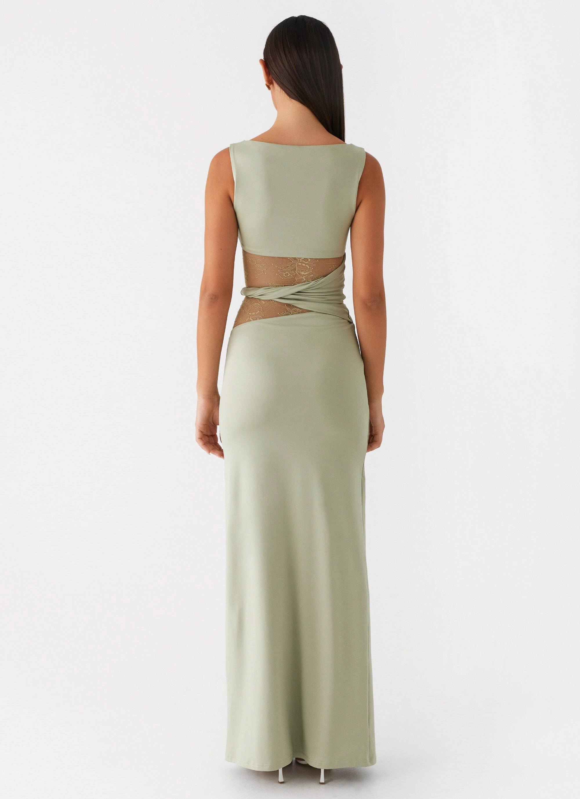 Karma Maxi Dress - Sage Modern Fit Chic beachwear dress
