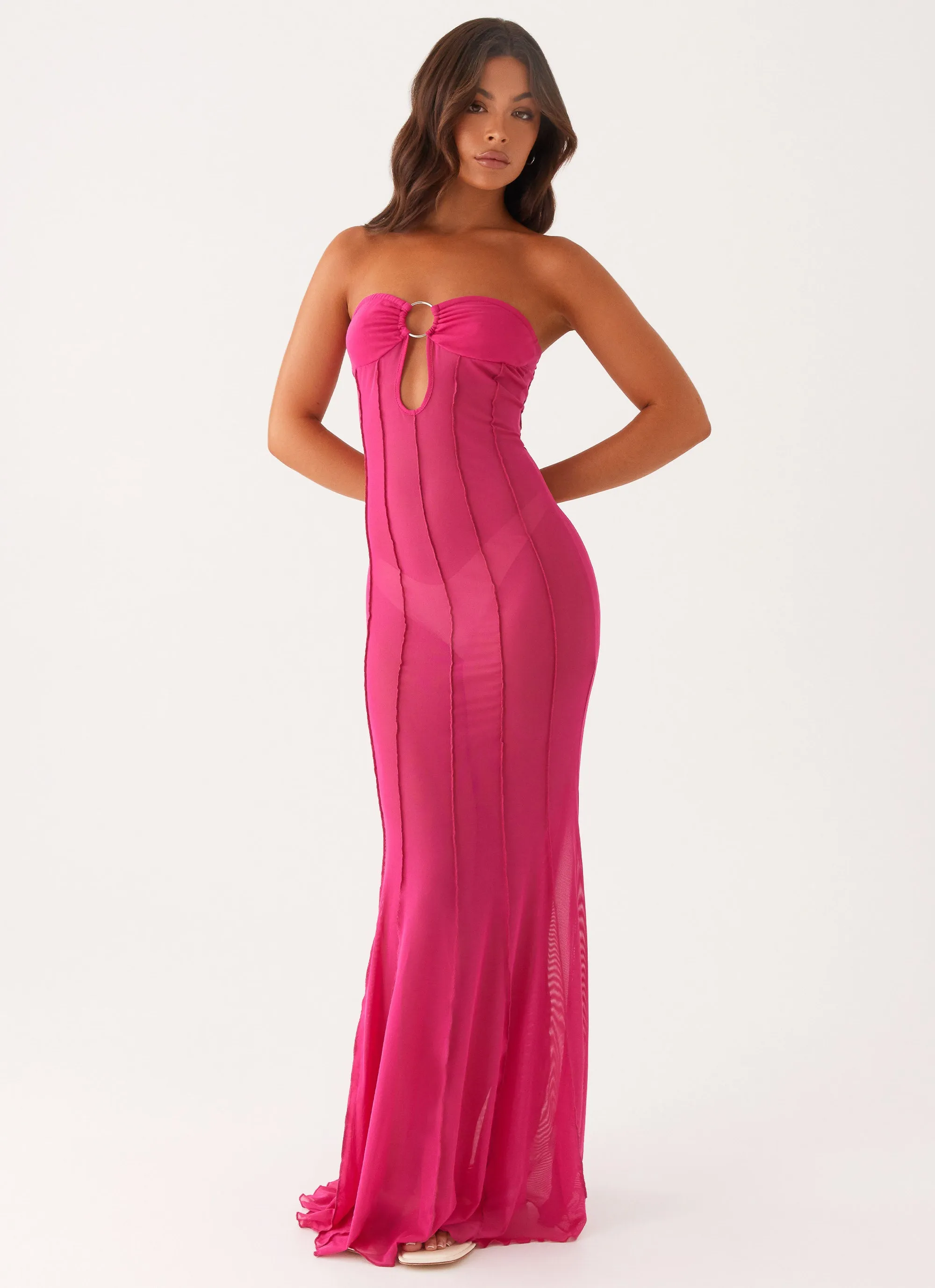 Kennedy Maxi Dress - Fuchsia Casual Look