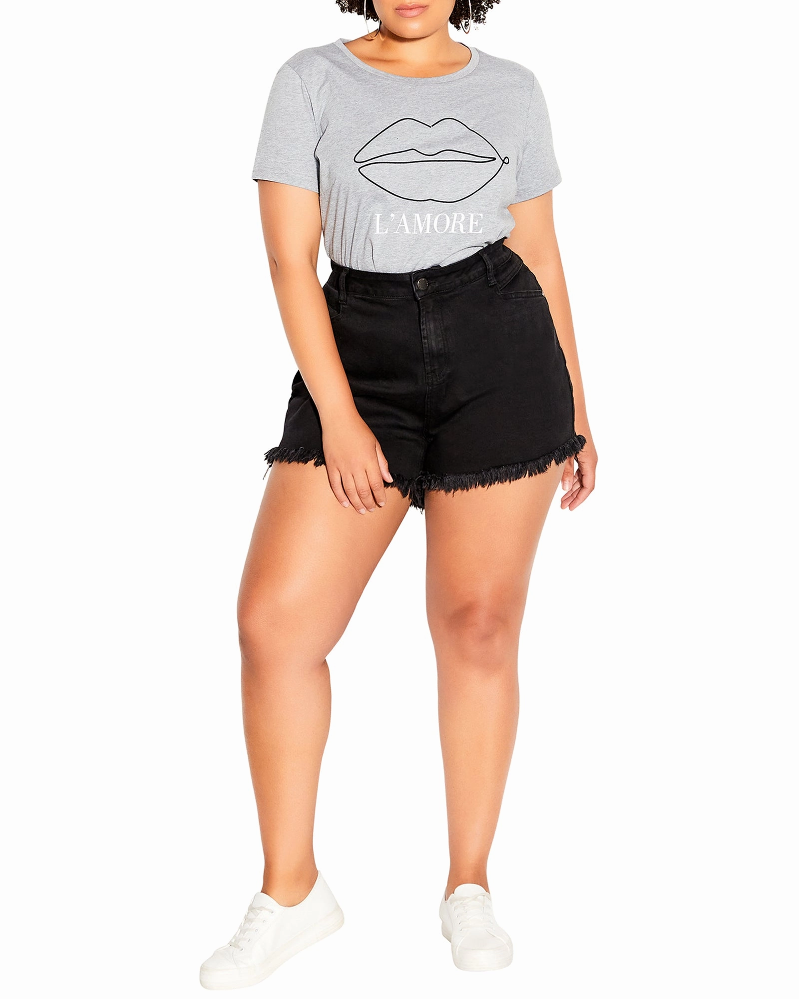 Kensley Fray Short | Black Daily Wear Nature Lover Durable Minimalist Style Party Look