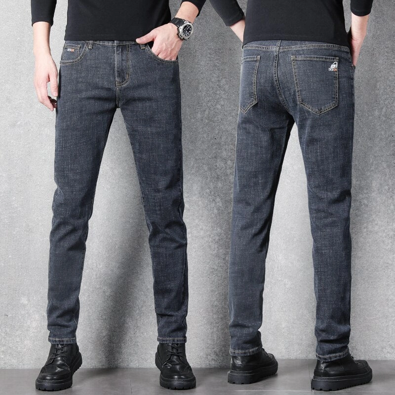 Spring Attire Comfort Stretch Weave West Louis? Stretch Slim Fit Fashion Designer Denim Jeans