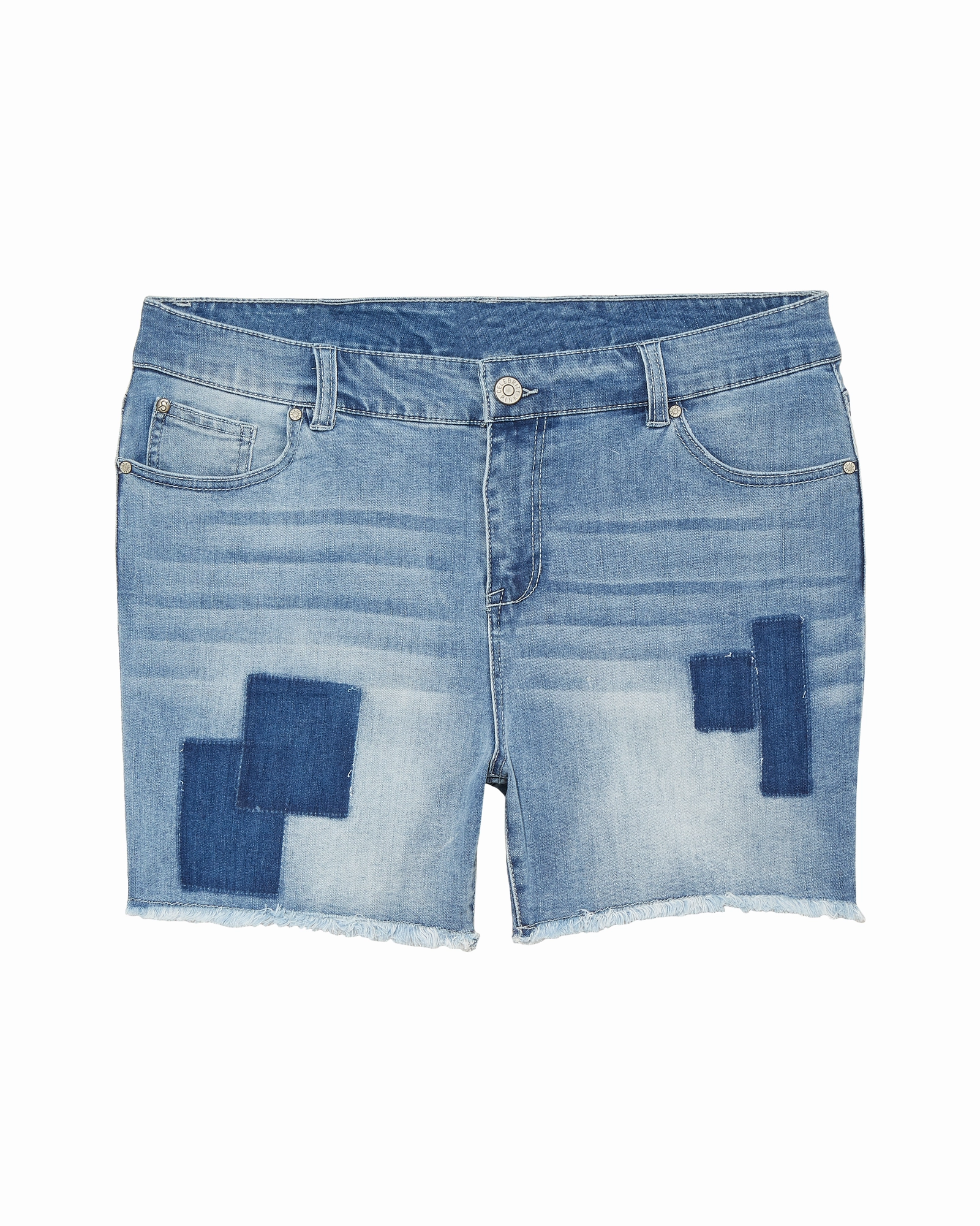 Brunch Outfit Classic Wear Luxury Merida Fray Hem Stretchy Denim Short | Light Wash