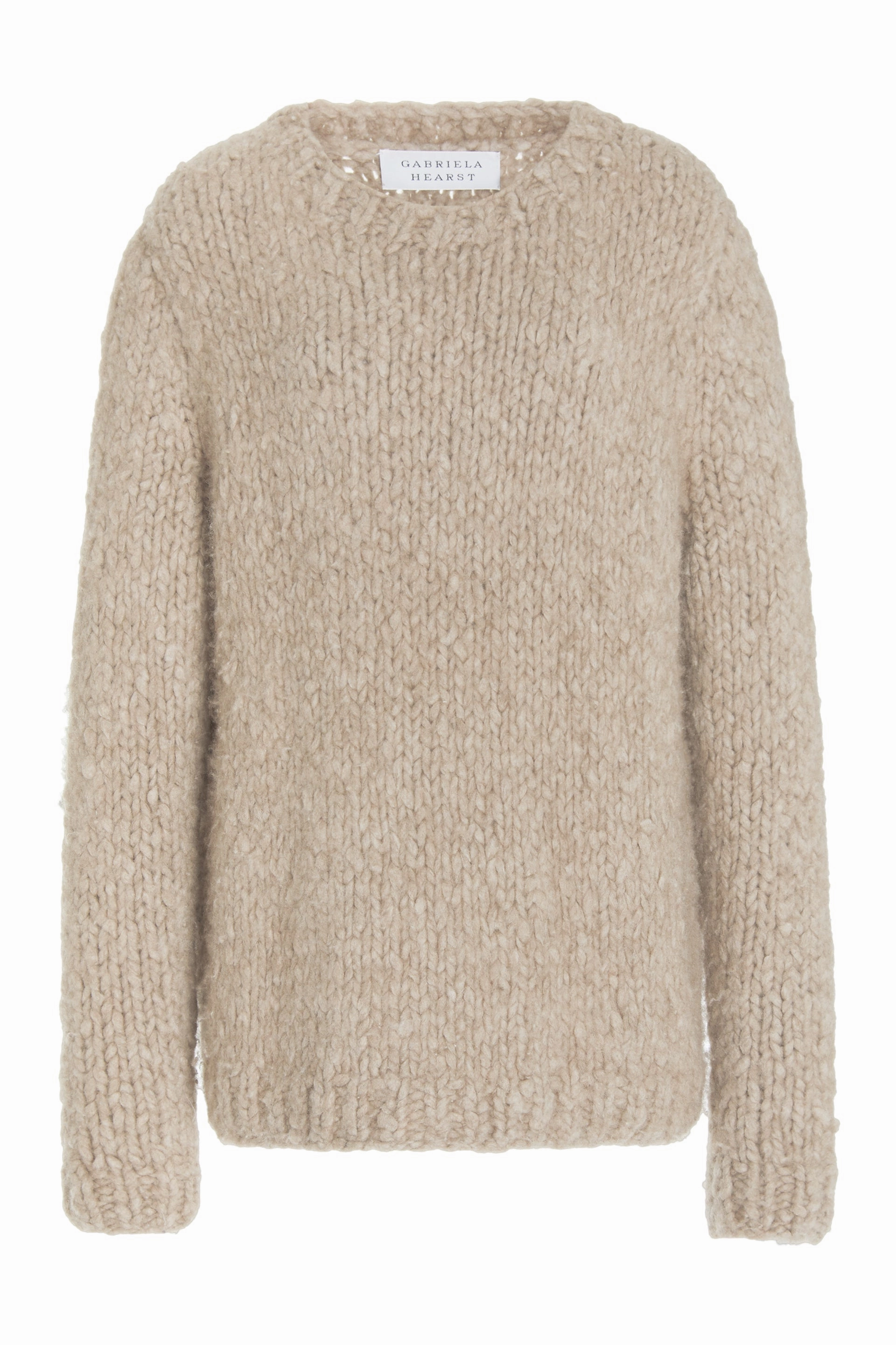 Lawrence Knit Sweater in Oatmeal Welfat Cashmere Low Maintenance City Layer
