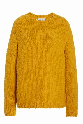 Lawrence Knit Sweater in Saffron Welfat Cashmere Subtle Elegance Ready Style