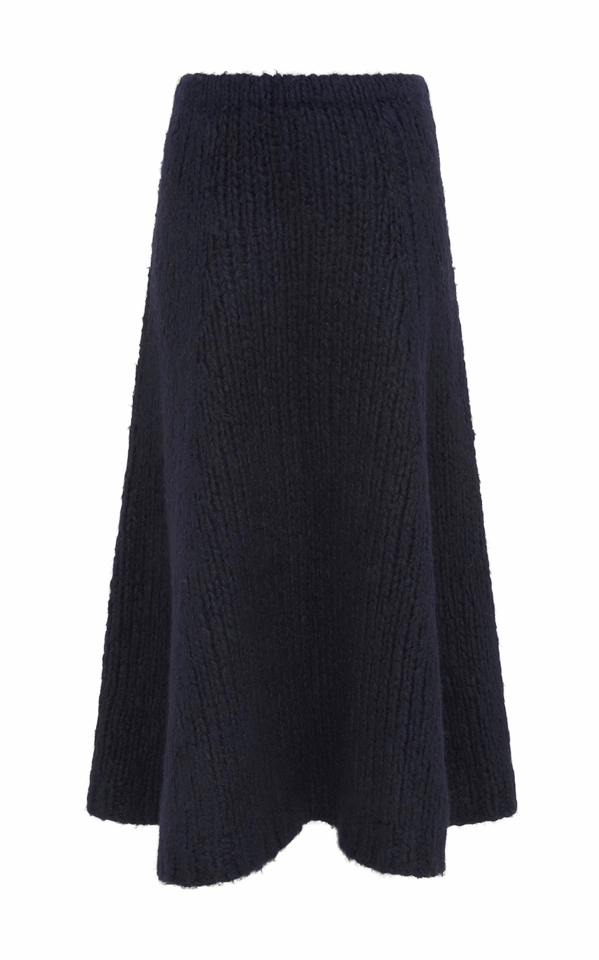 Perfect Layer Office Casual Peres Knit Midi Skirt in Dip Dye Sky Blue Welfat Cashmere