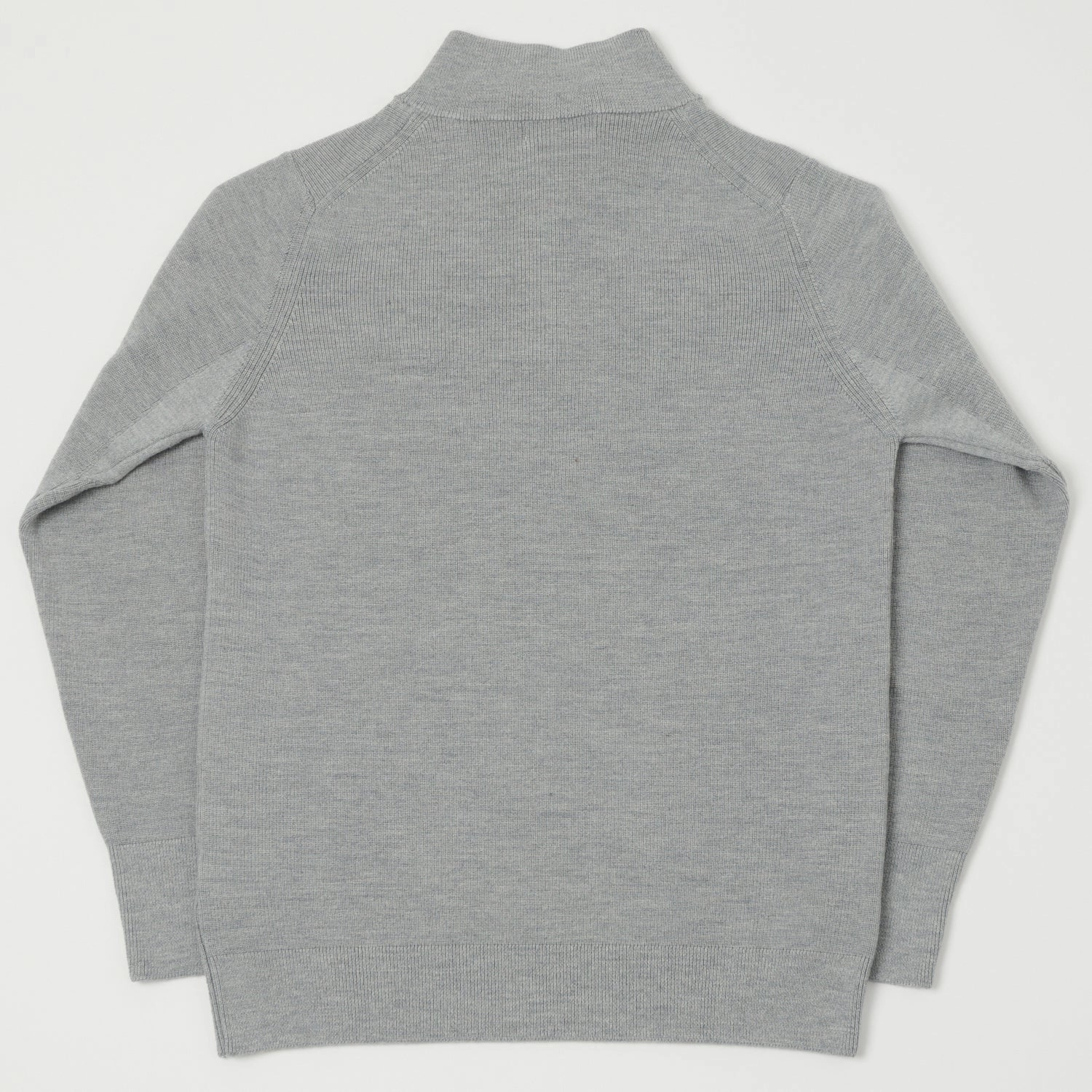 Sweater Pilling Prevention Tips Merz b. Schwanen 'Good Basics' Merino Wool Quarter Zip Pullover - Grey Marl