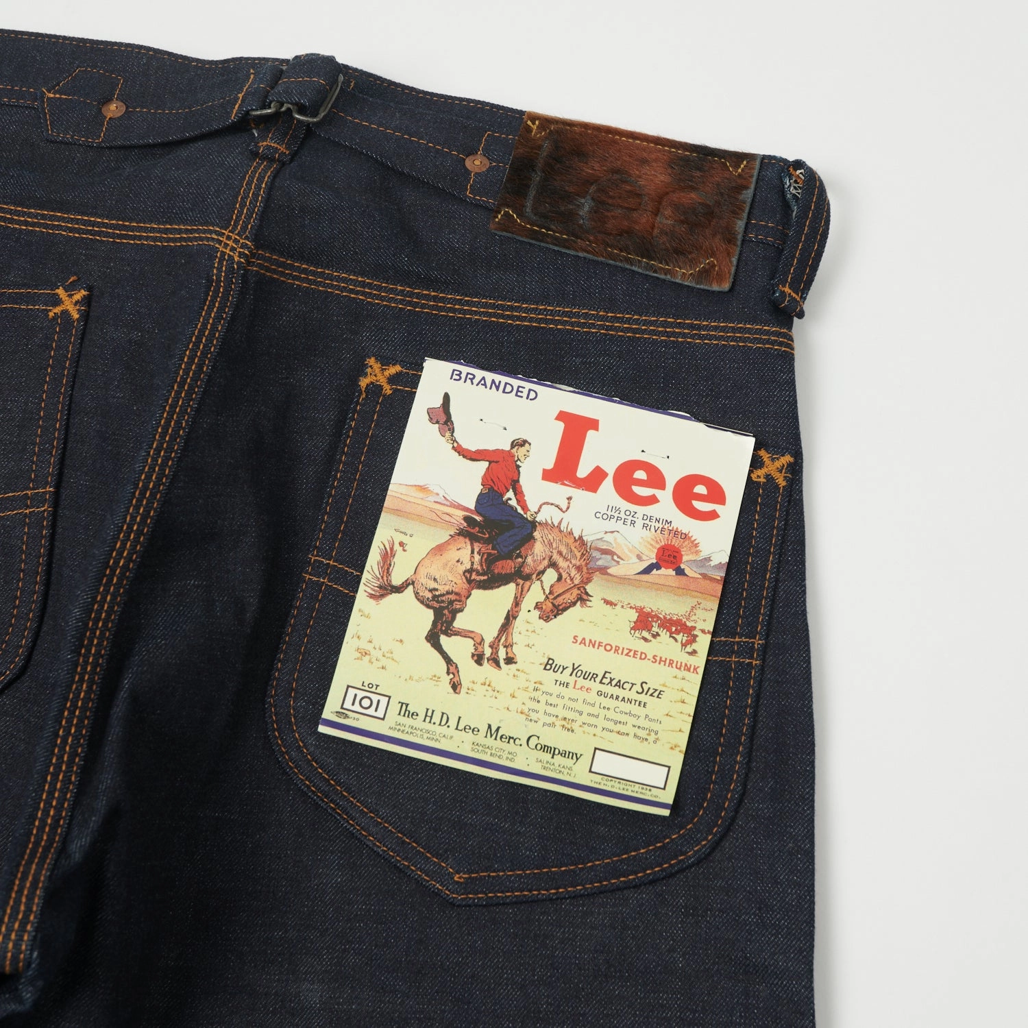 Lee Archives 1937 Cowboy 101b Wide Straight Jean - Raw Party Look Modern Minimalist