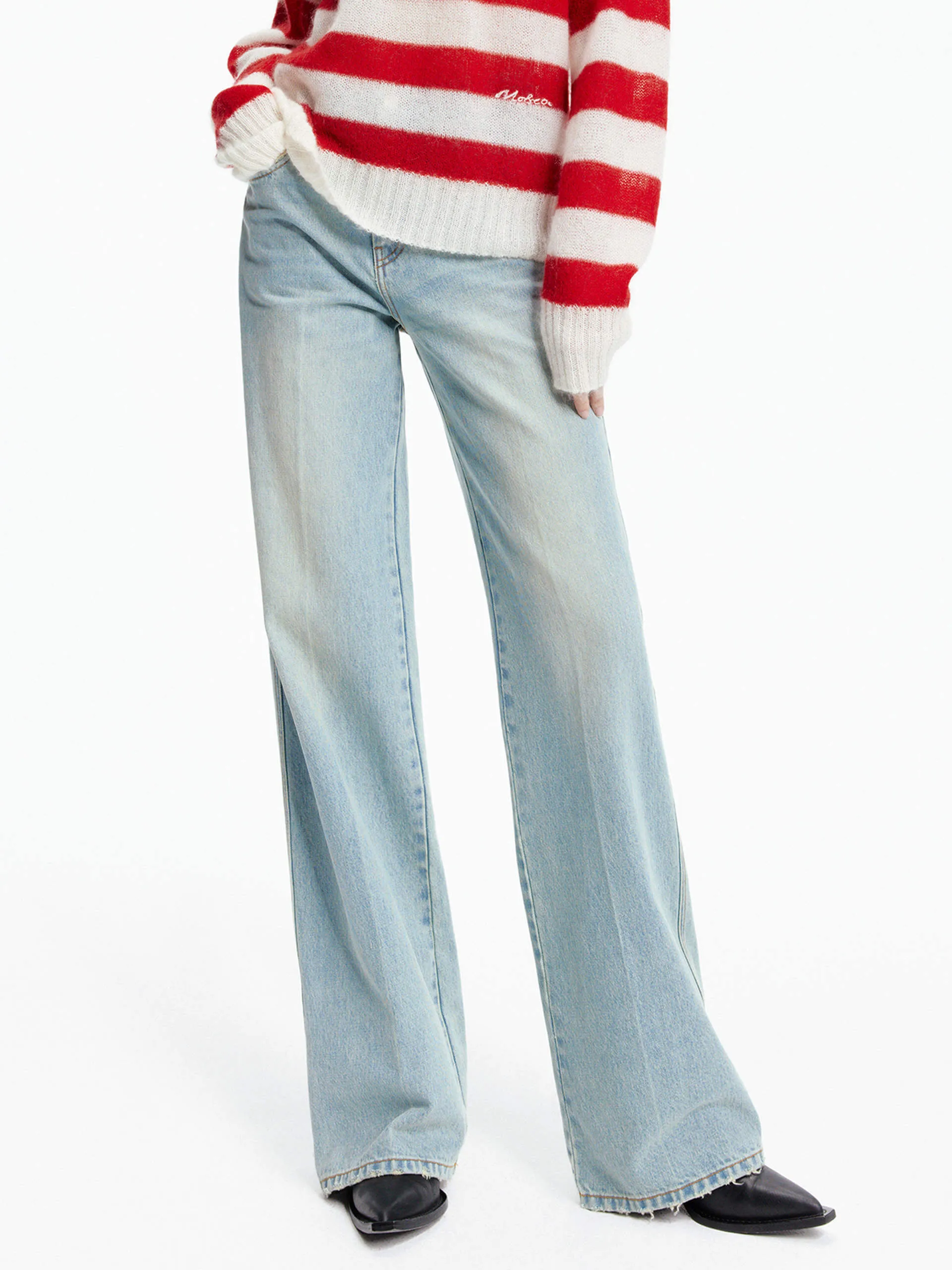 Clean Fashion Light Blue Straight Jeans