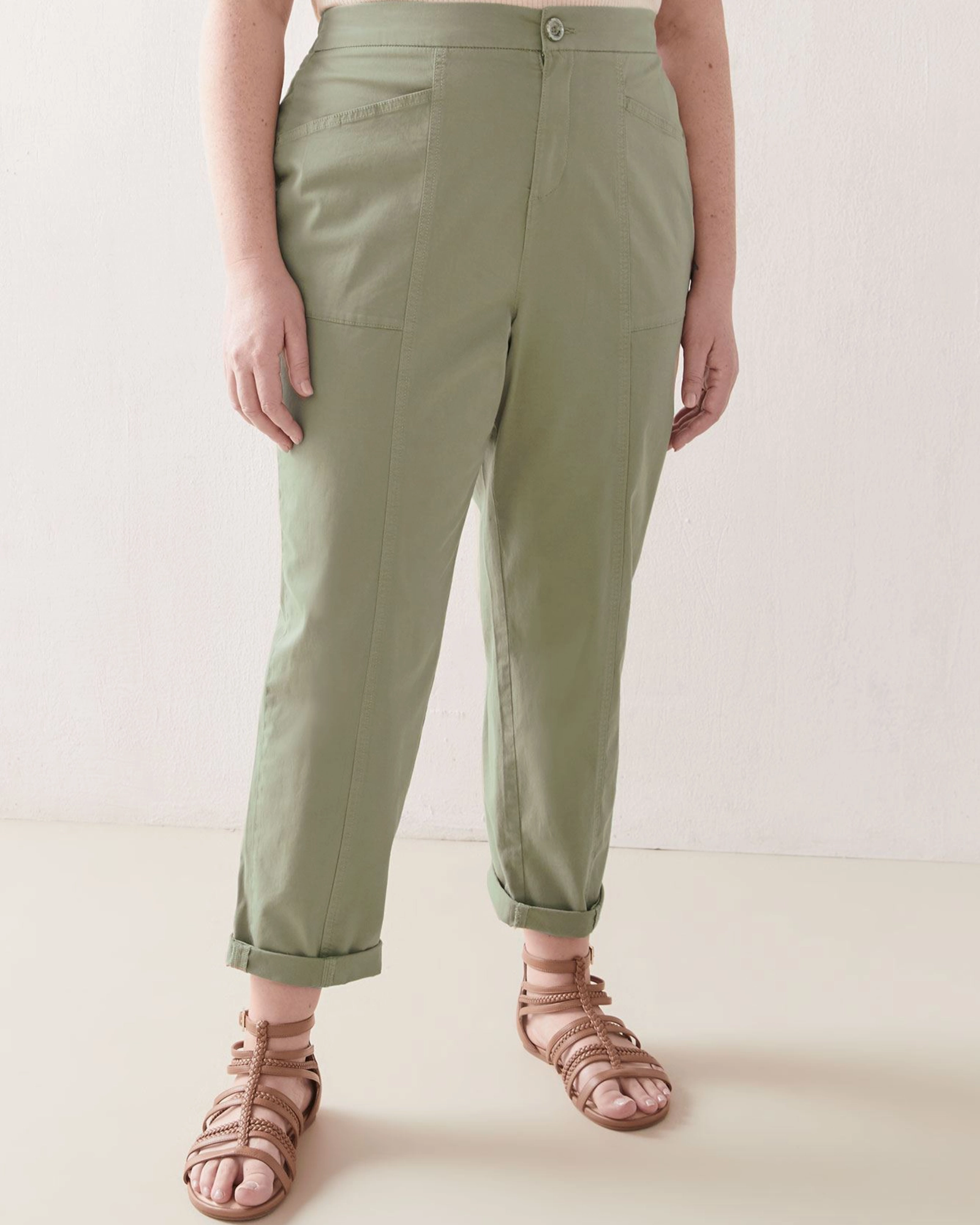 Bahama Pant | Olive Green / Olive Green Modern Minimalist Creative Look Home Comfort Neutral Choice