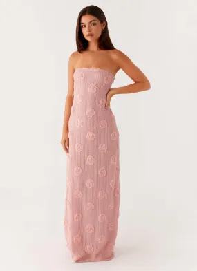 Holly Maxi Dress - Pink Lightweight Fit