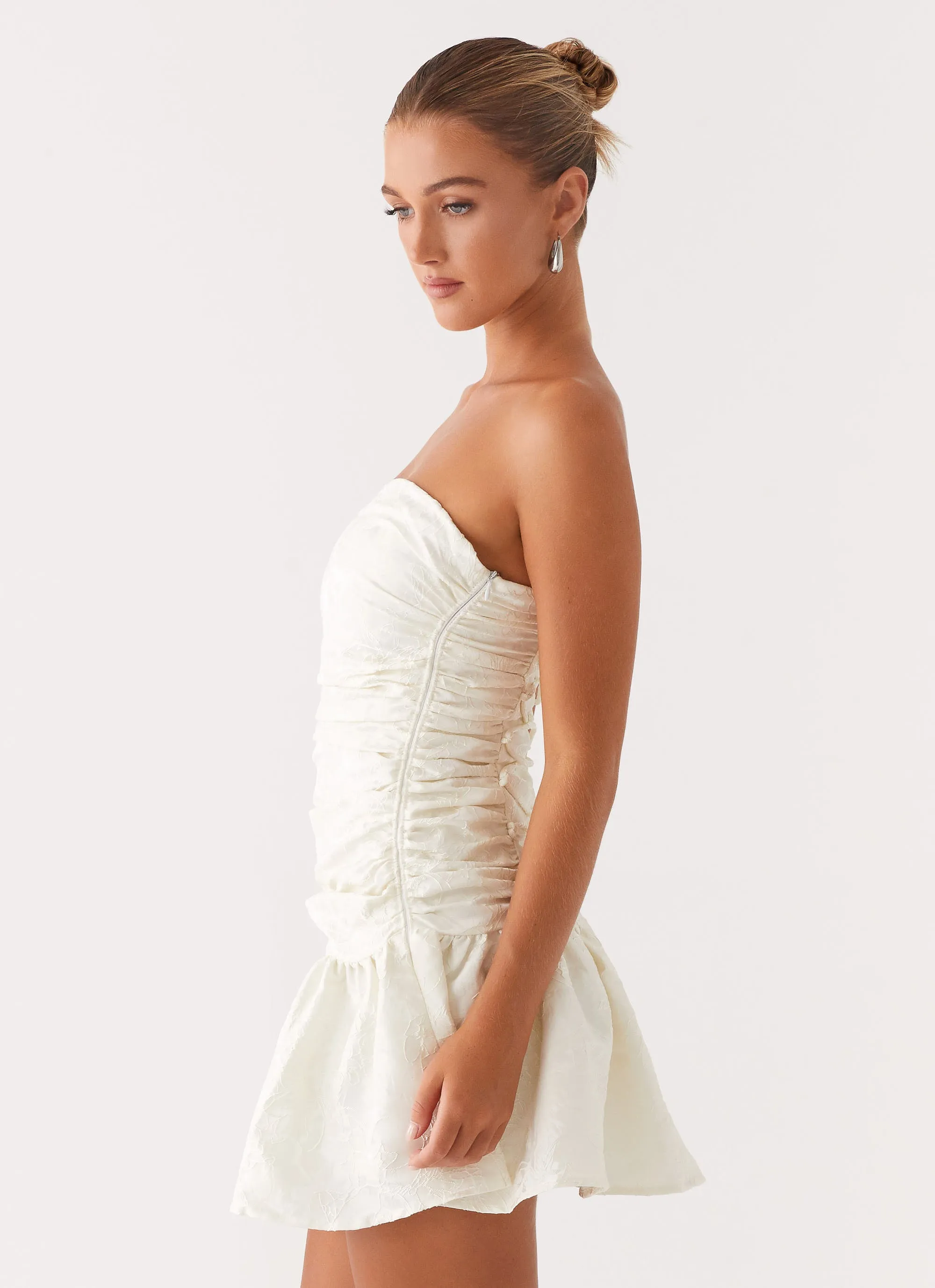 Flare Breeze Ray Of Light Mini Dress - White