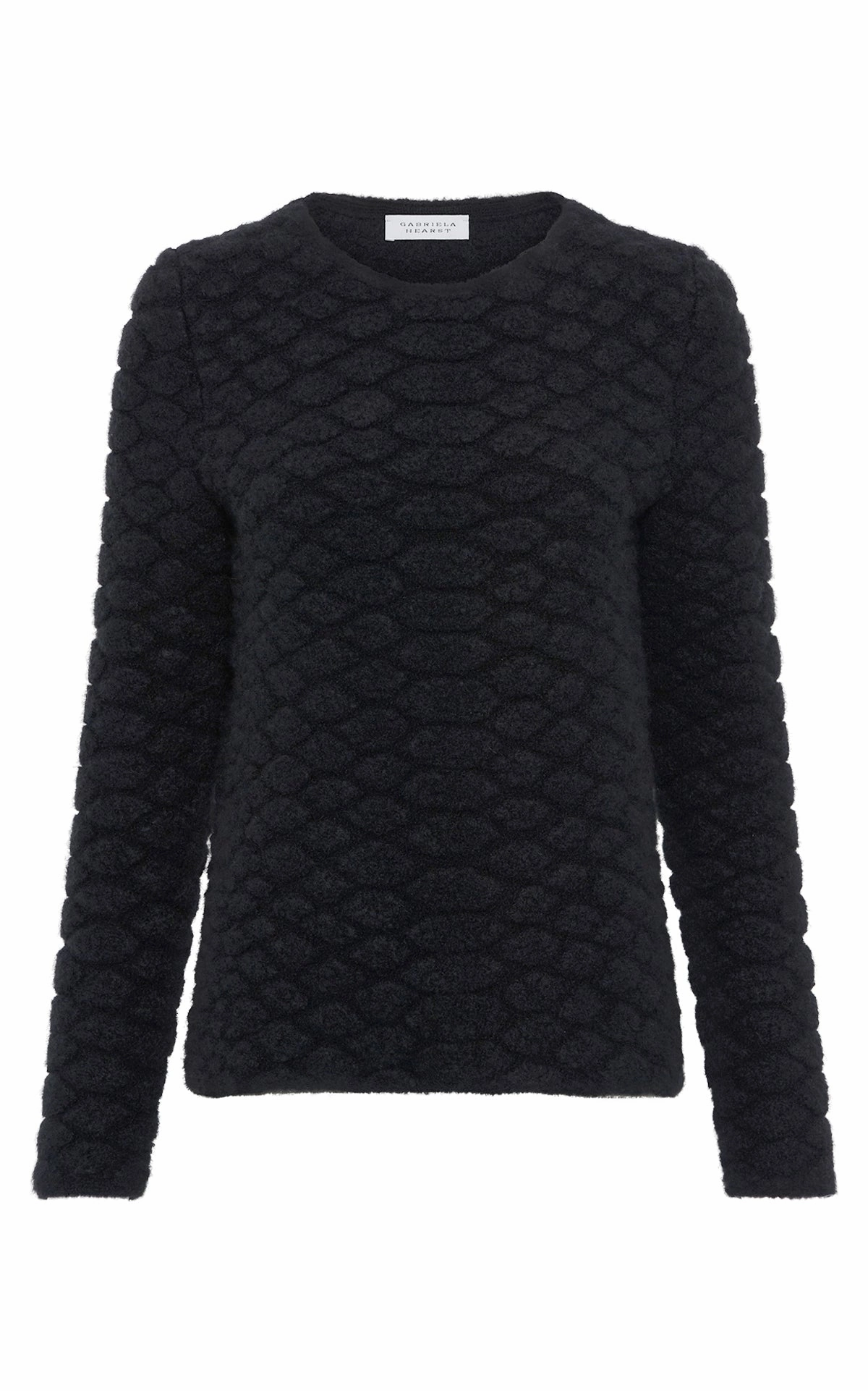 Seasonal Casual Look Tansey Knit Sweater in Black Cashmere