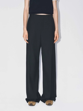 Raw Waistband Detail Trousers snag resistant