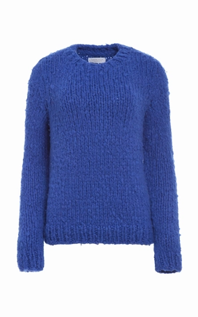 Lawrence Knit Sweater in Cobalt Welfat Cashmere City Style