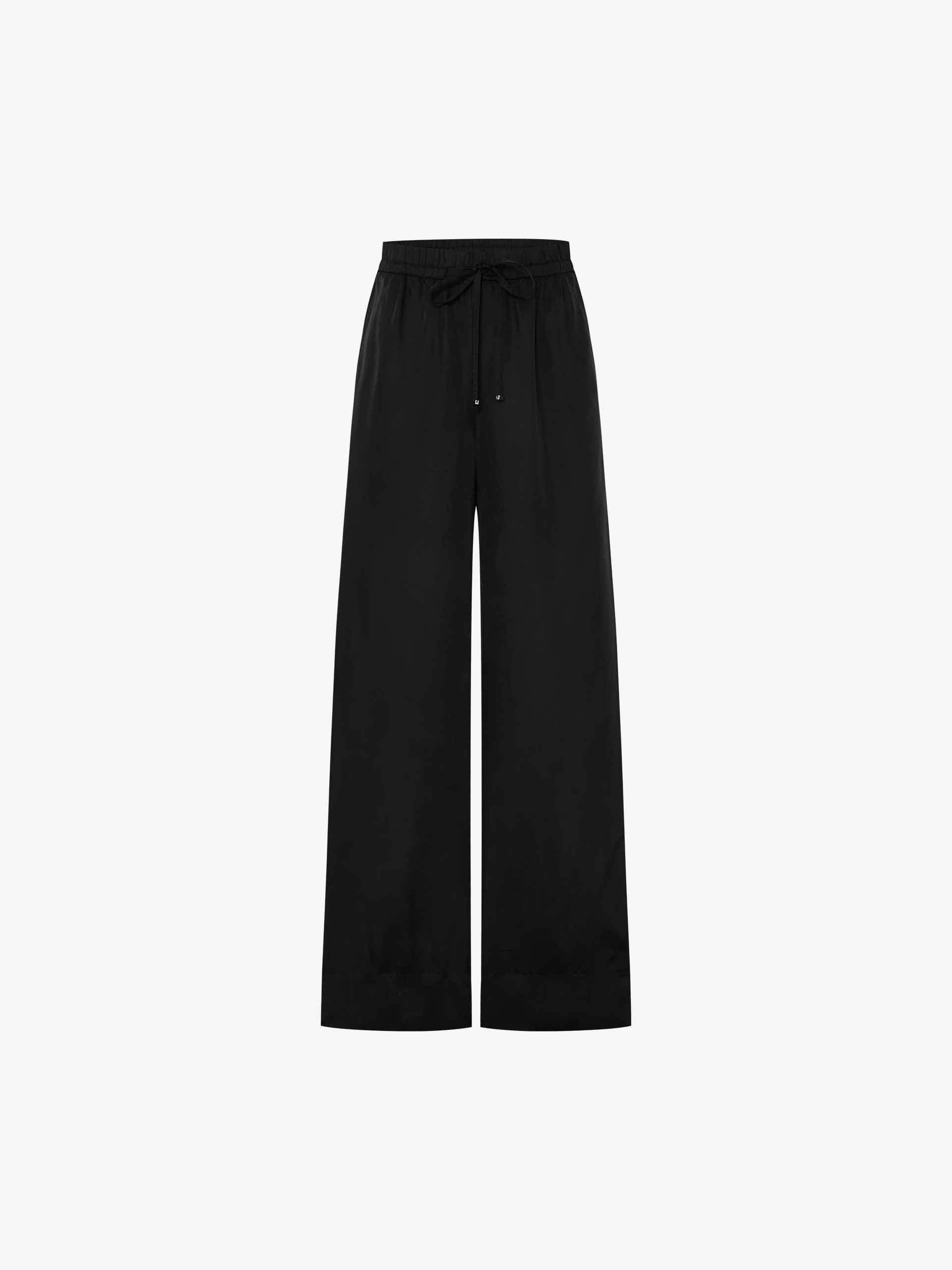 With Drawstring Straight Trousers All Day Use