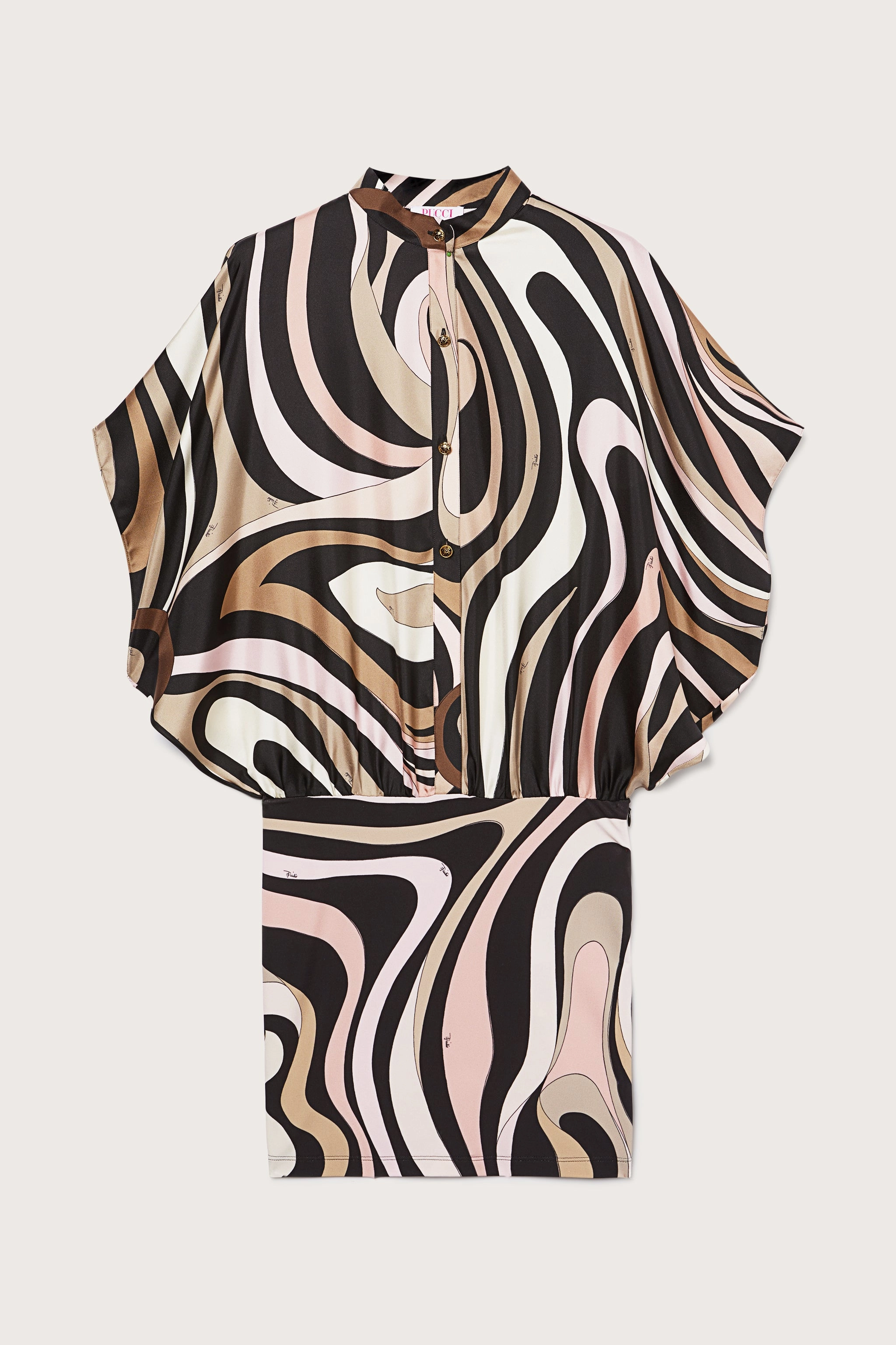 Marmo Silk Twill Mini Dress Day Ready Look Casual Pick