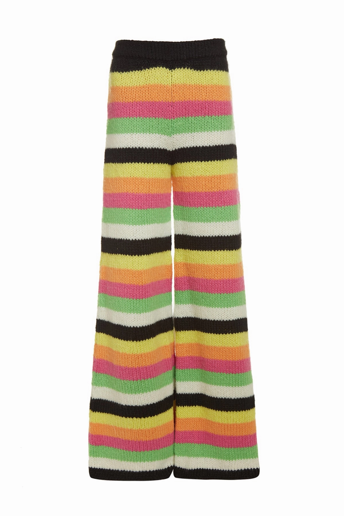 Liu Knit Pant in Multi Striped Cashmere Layered HeatTrap Stitching MachineWashable