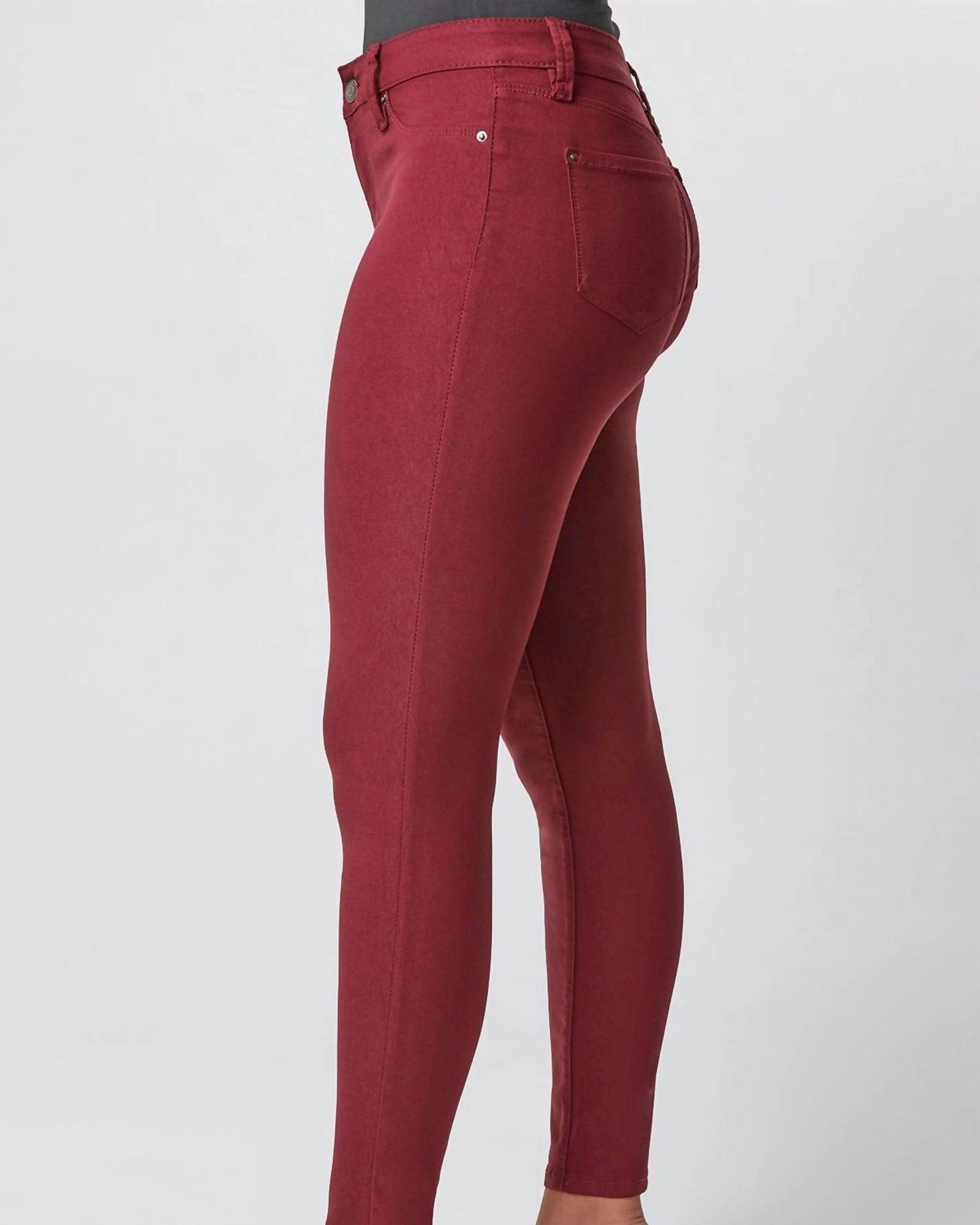 Basic Fashion Fashion Must-Have Living The Dream Hyperstretch Denim In Dark Wine | Dark Wine