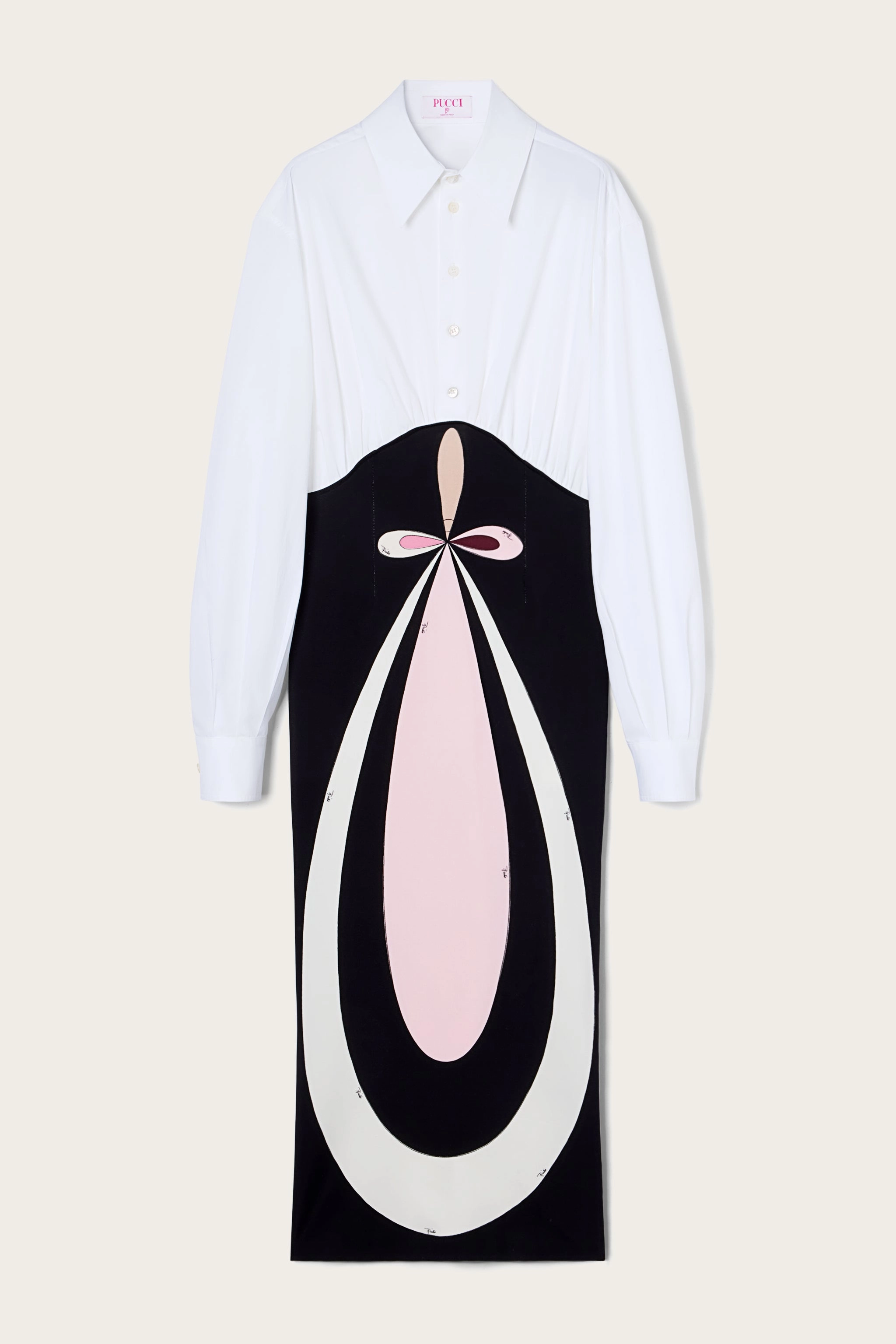 New York Rose Soft Long Dress With Shirt