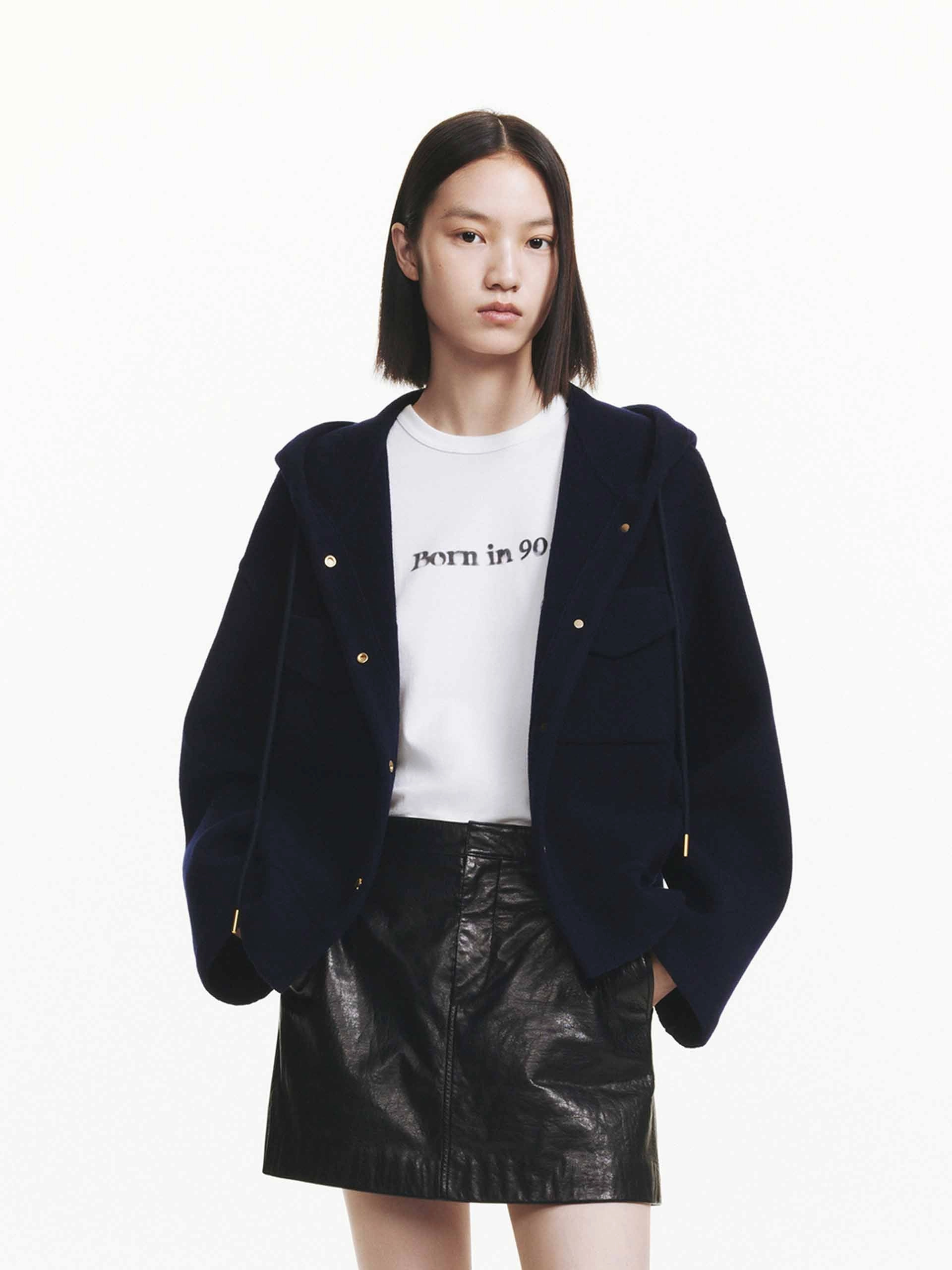 Cold Weather Gear Loose Hooded Wool Coat