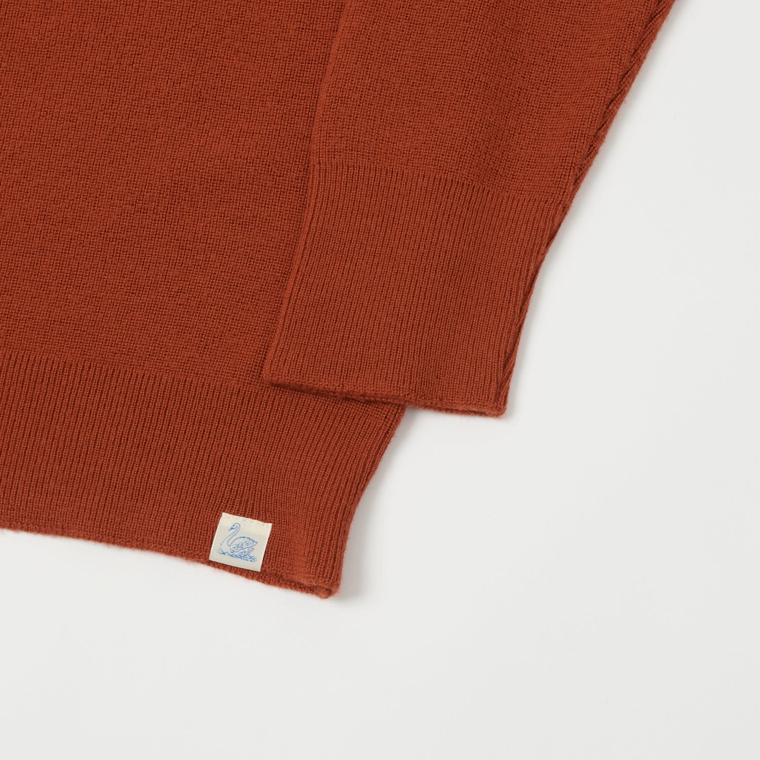 Merz b. Schwanen 'Good Basics' Ribbed Merino Wool Pullover - Clay Fresh Season Polo Neckline