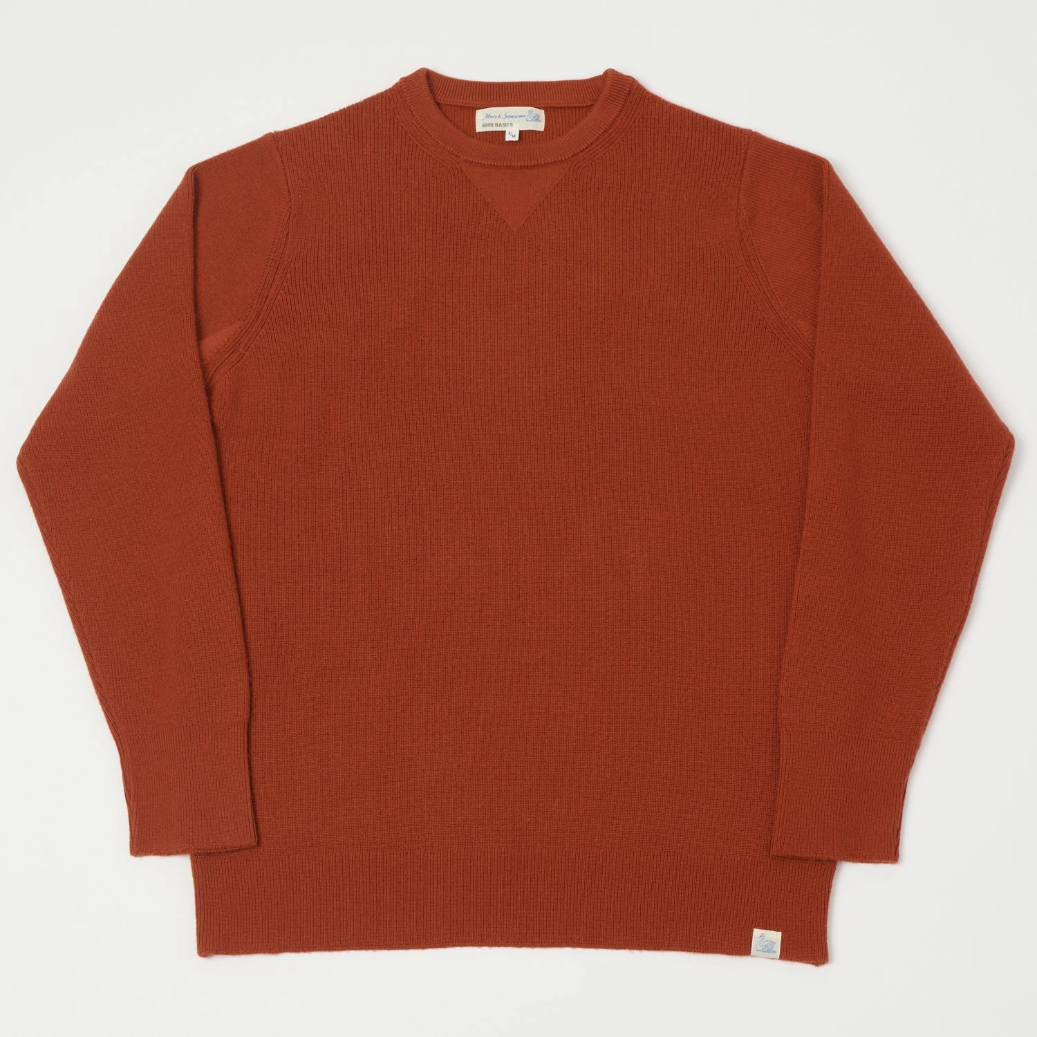 Subtle Fit Merz b. Schwanen 'Good Basics' Ribbed Merino Wool Pullover - Clay