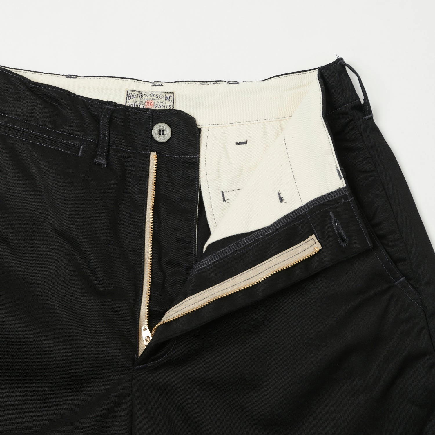 Chill Breeze Stain-Resistant Buzz Rickson's 1945 Chino Short - Black