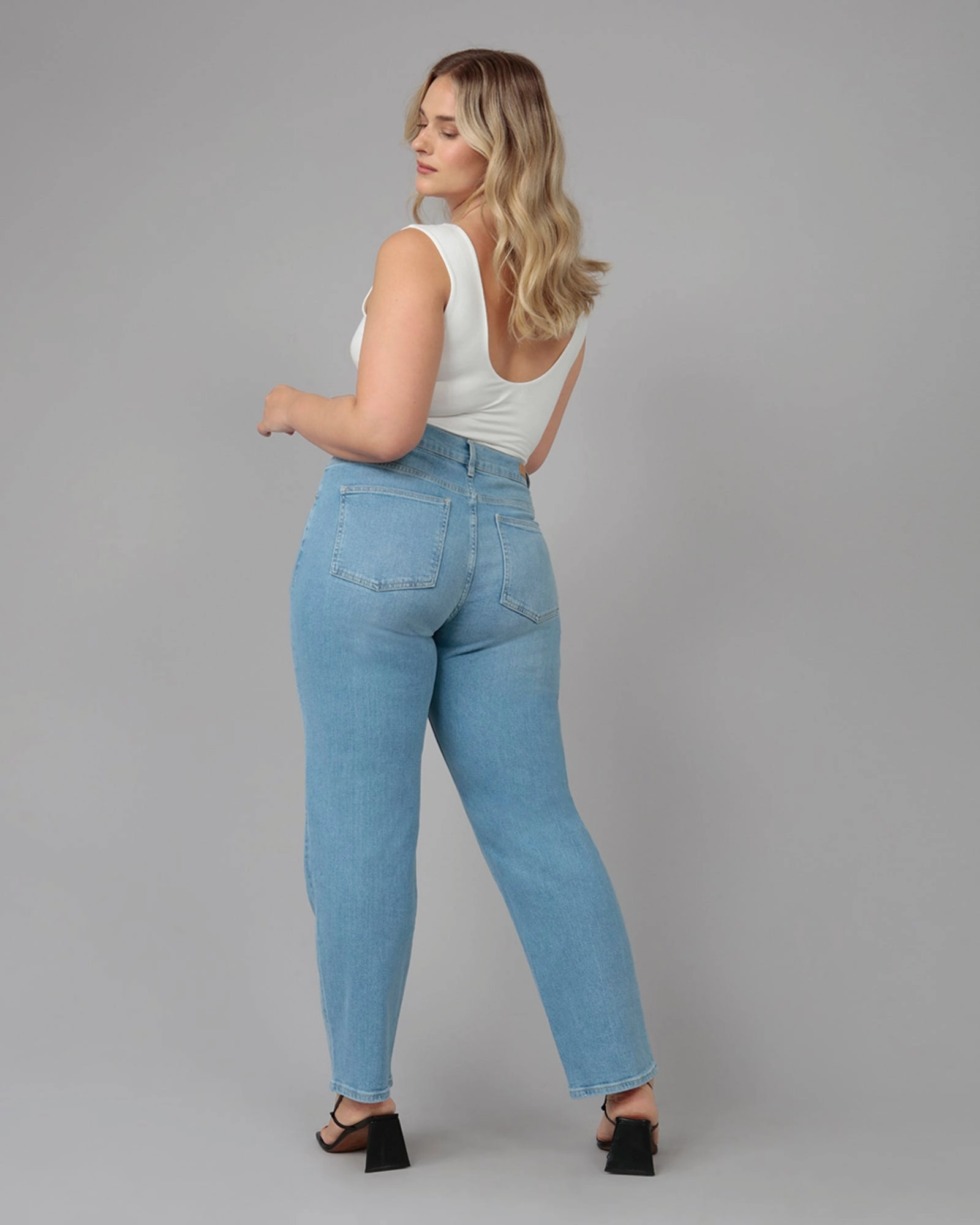 Women's BAKER-LS High Rise Crossover Jeans | Luster Effortless casual