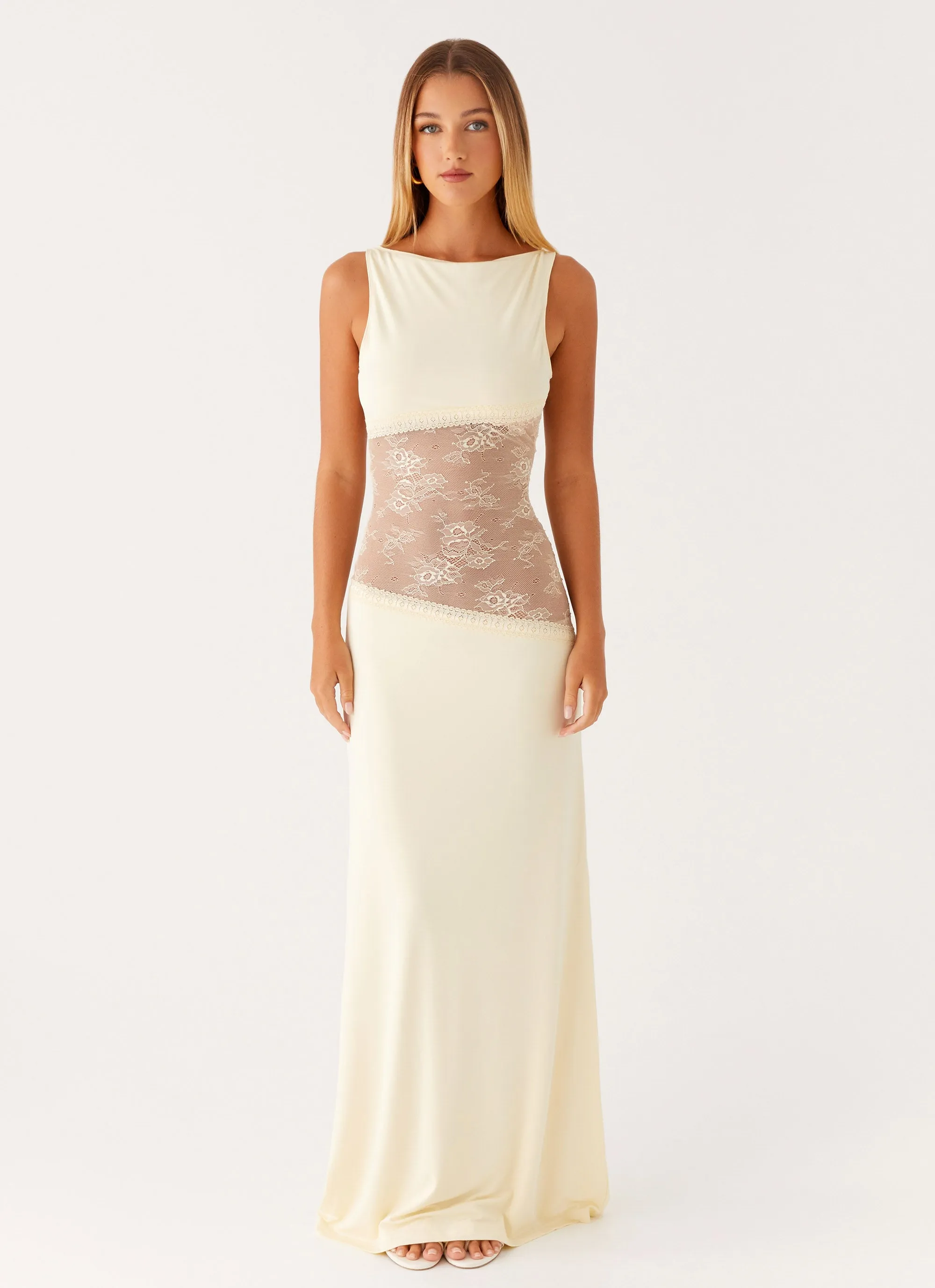 Flowing Design Lucinda Maxi Dress - Yellow