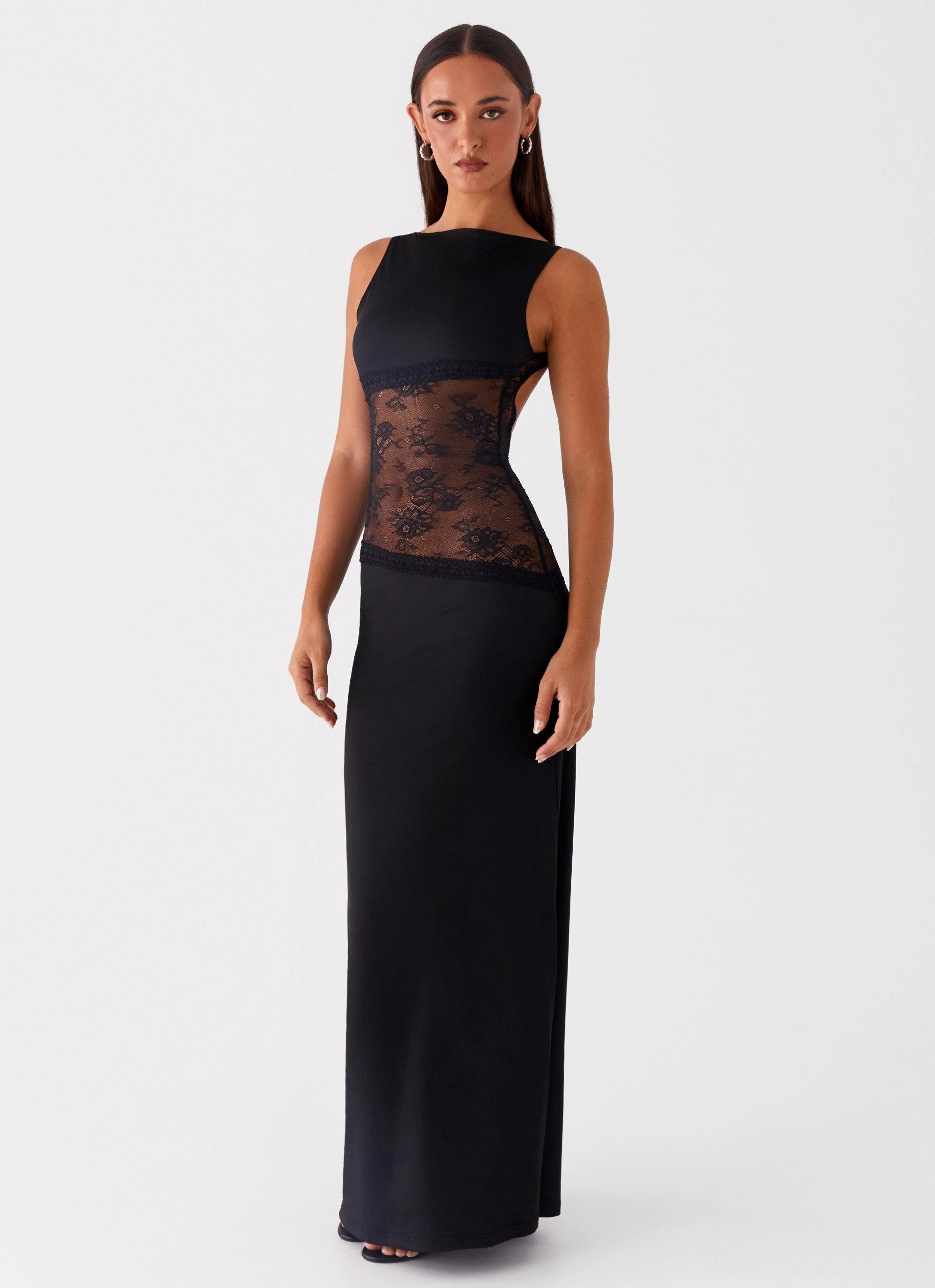 Lucinda Maxi Dress - Black Color Glow Classic wrap dress