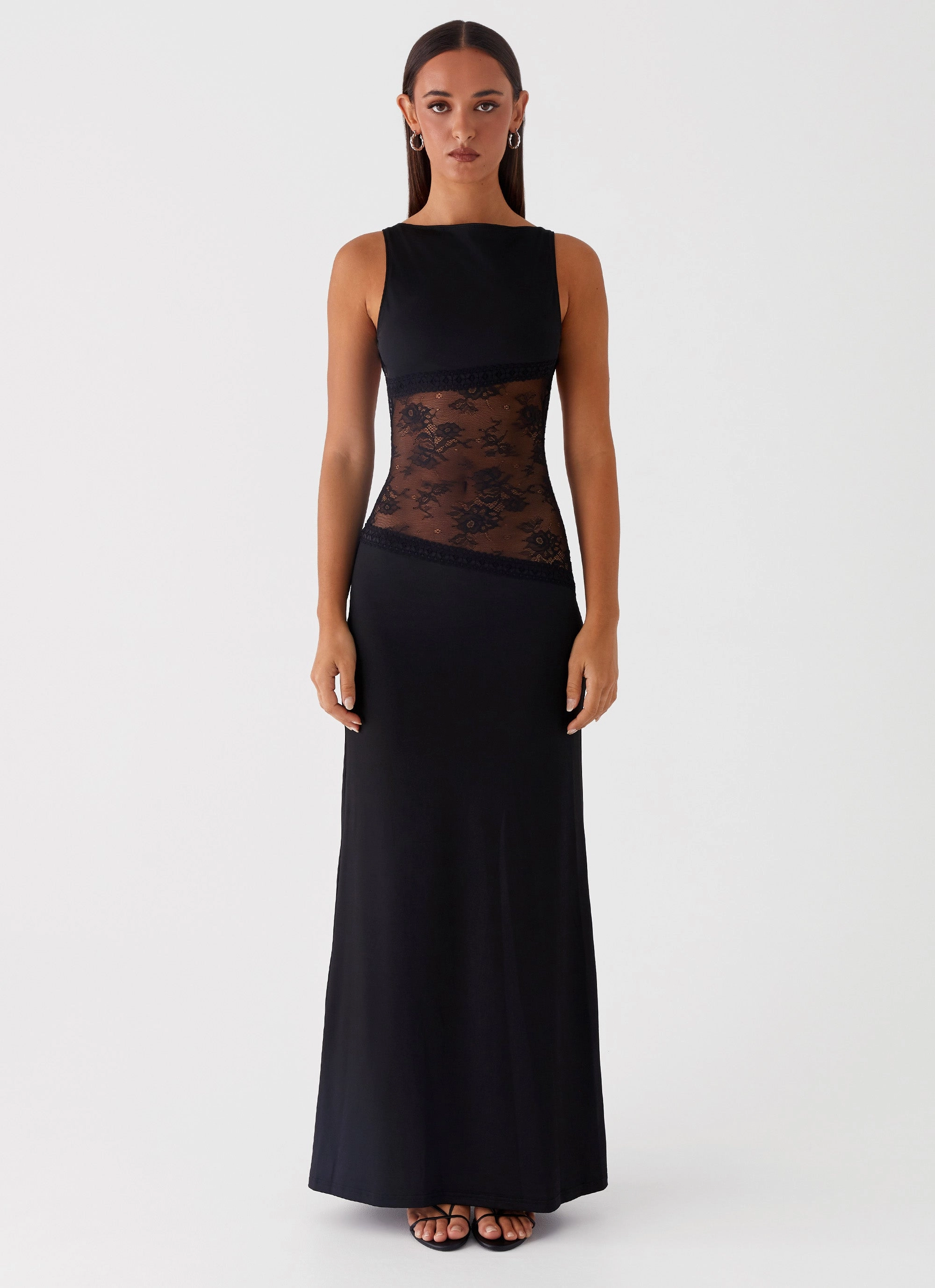 Modern Fit Comfort Layer Lucinda Maxi Dress - Black