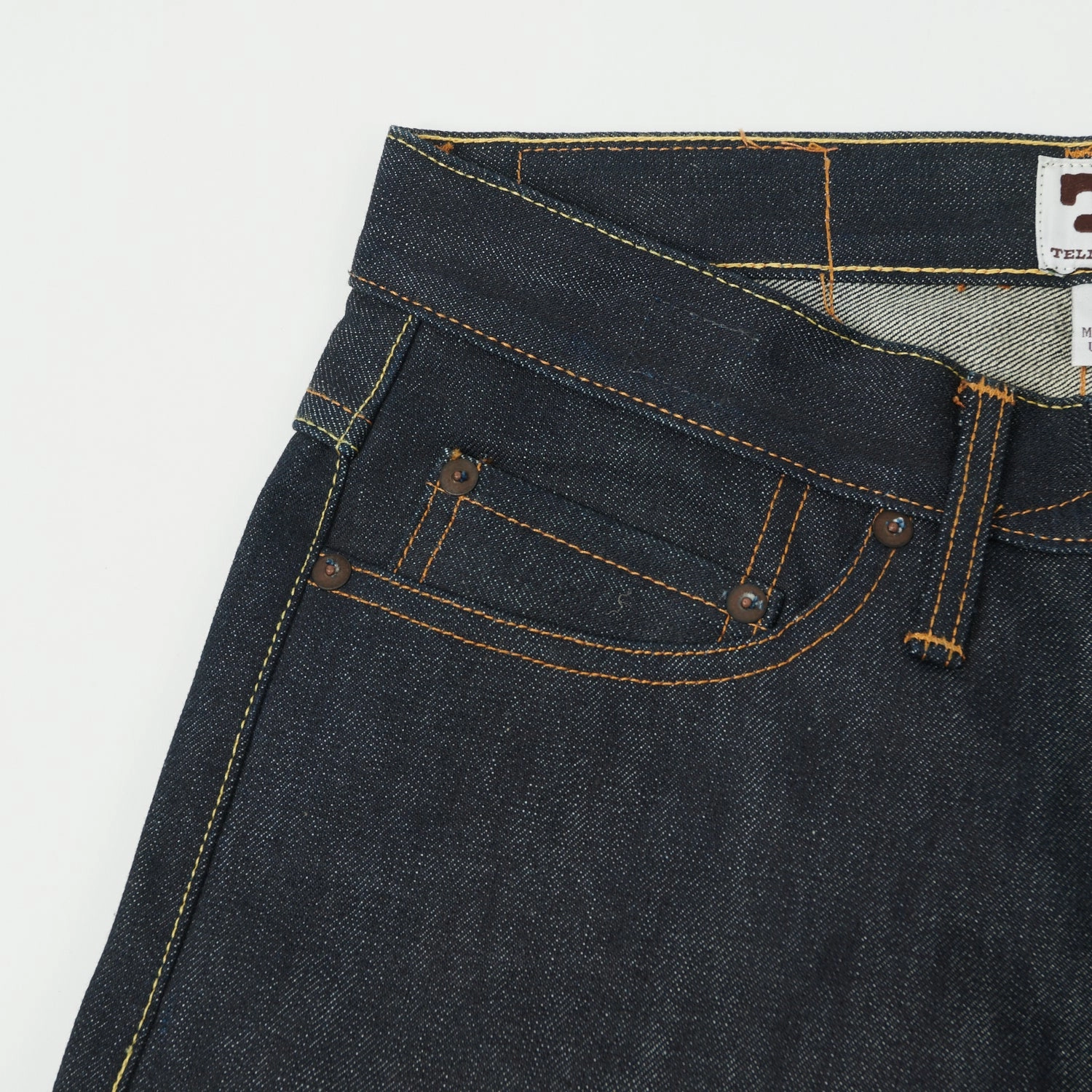 Tellason John Graham Mellor 16.5oz Slim Straight Jean - Cone Mills City Walk Autumn Days Lightweight