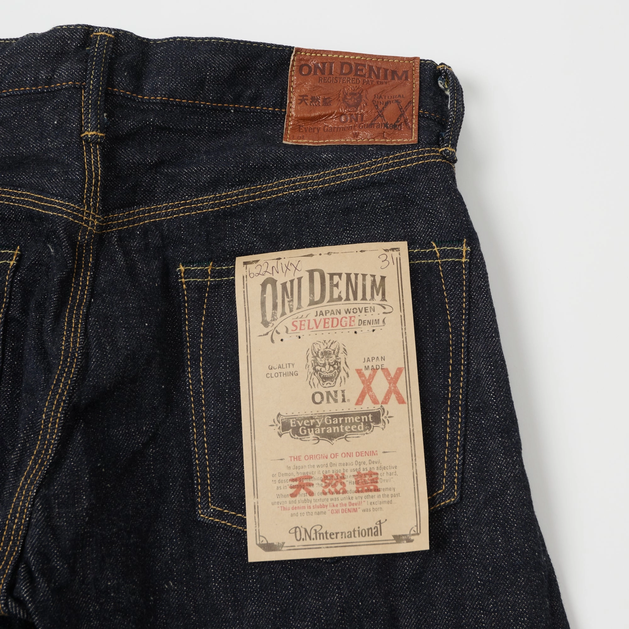 City Walk Casual Friday ONI Denim 622NIXX 17oz Natural Indigo Regular Tapered Jean - One Wash