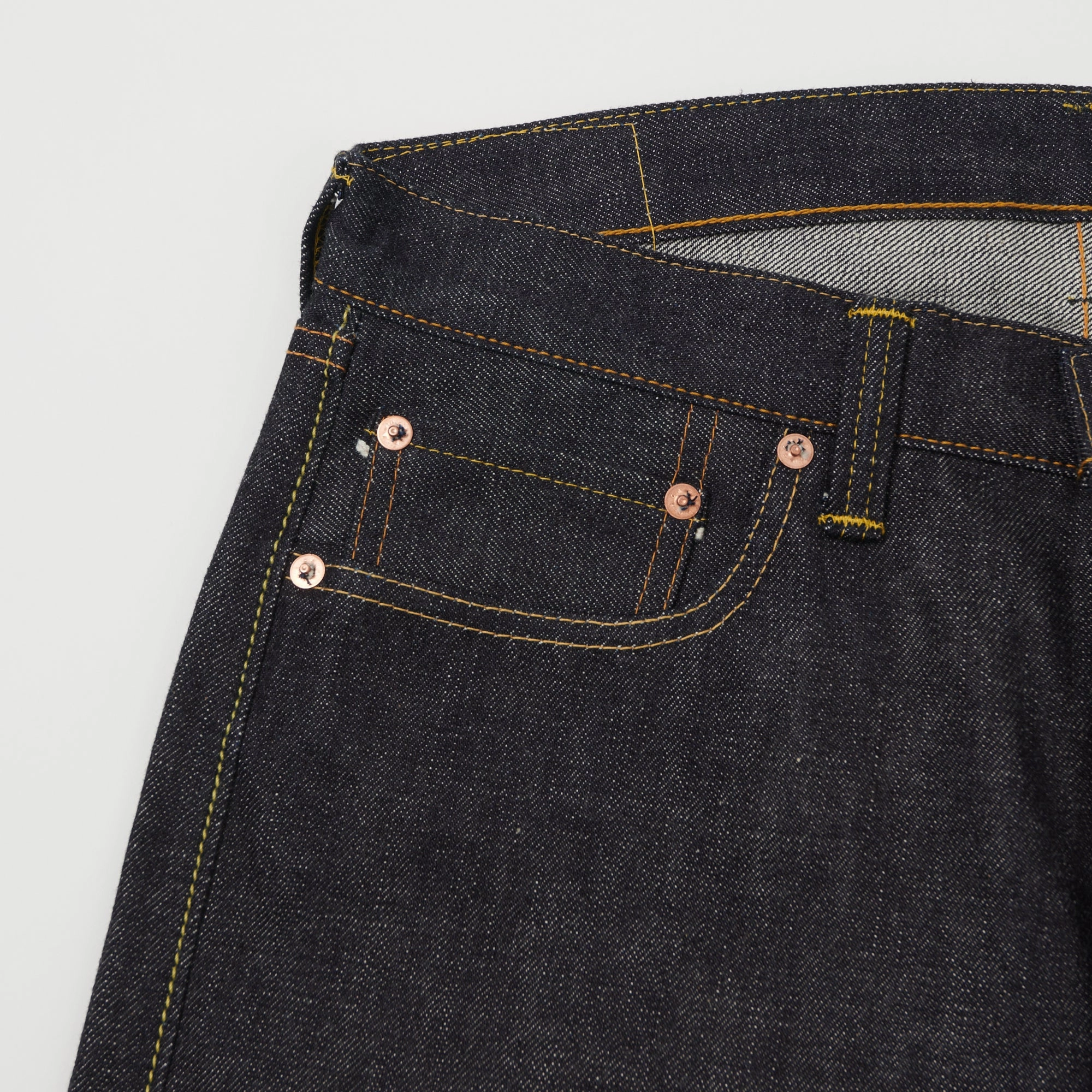 Street Fashion Breathable Full Count 1101XX 15.5oz Loose Straight Jean - Raw