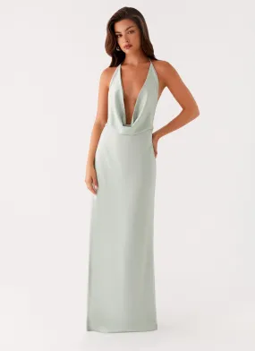 Cool Texture Noemi Maxi Dress - Sage