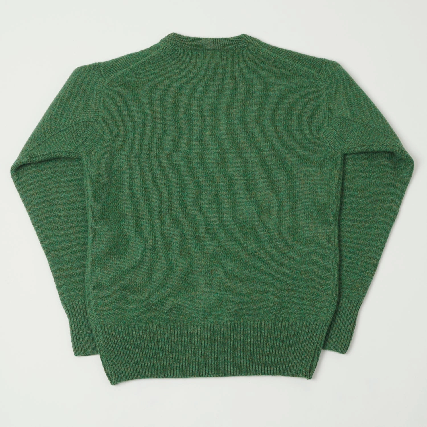 Merz b. Schwanen 'Good Basics' Wool Cashmere Knit Pullover - Moss Green Cozy Comfort Snug feel