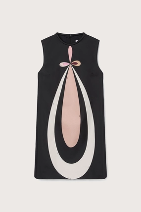 Sheer Light Easy-to-style casual dress Maddalena Print Silk Mini Dress