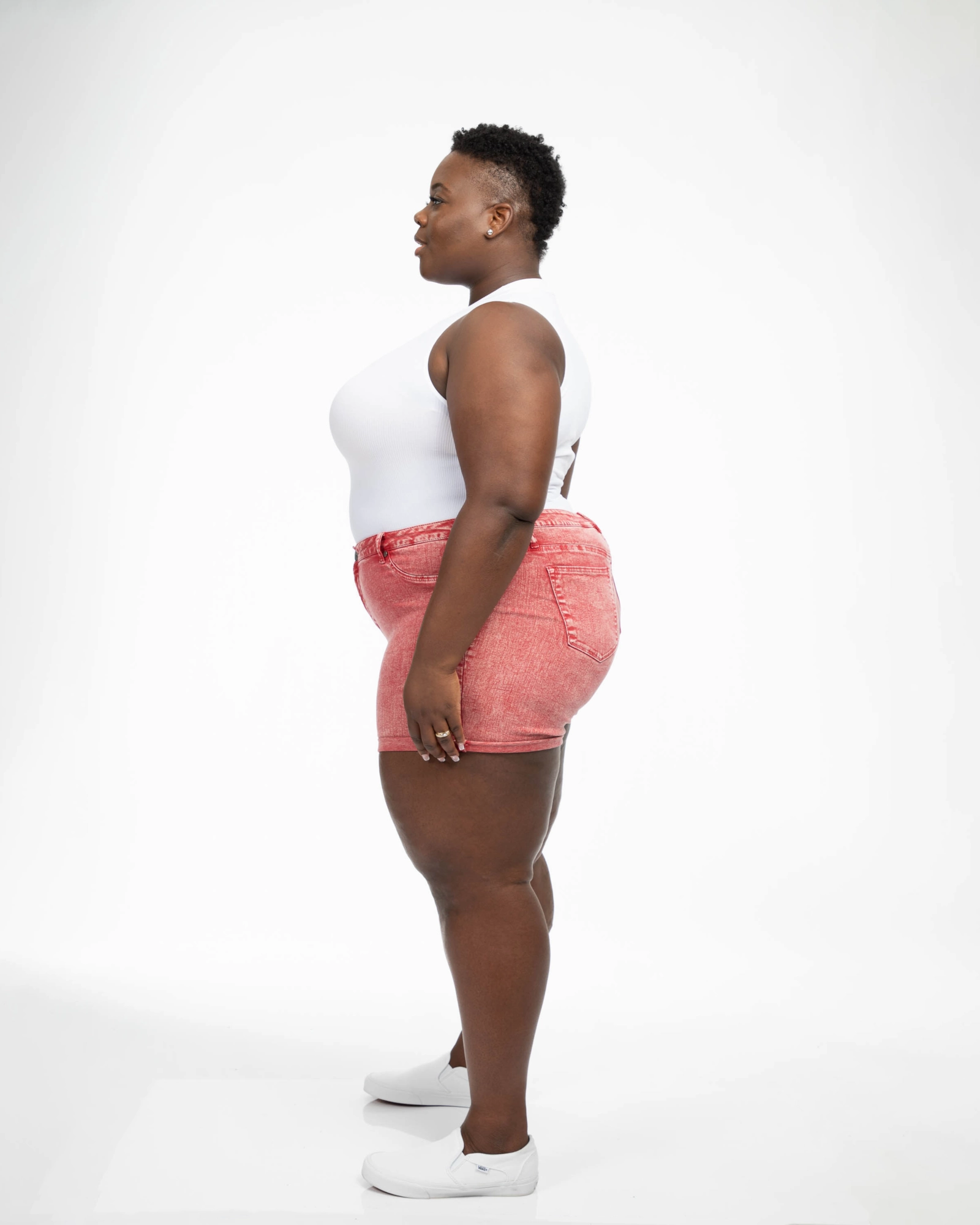 Straight Leg Design Chill Outfit Maple Rolled Denim Short | Americana